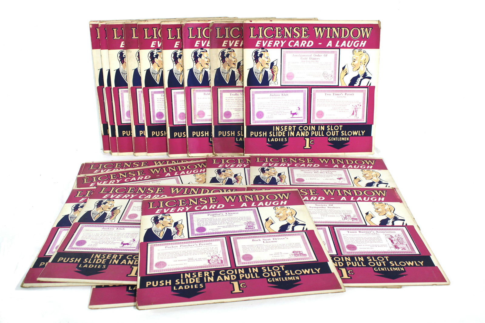 Exhibit Supply Marquee License Window Cards (1 of 2)