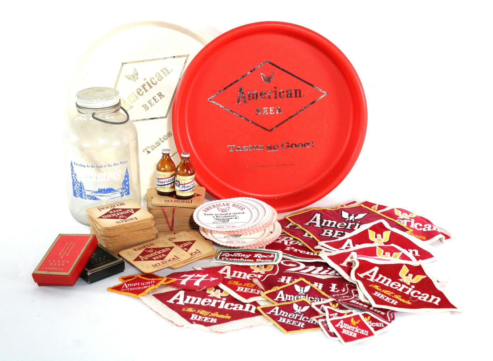American Beer Patches, Trays, Coasters (1 of 2)