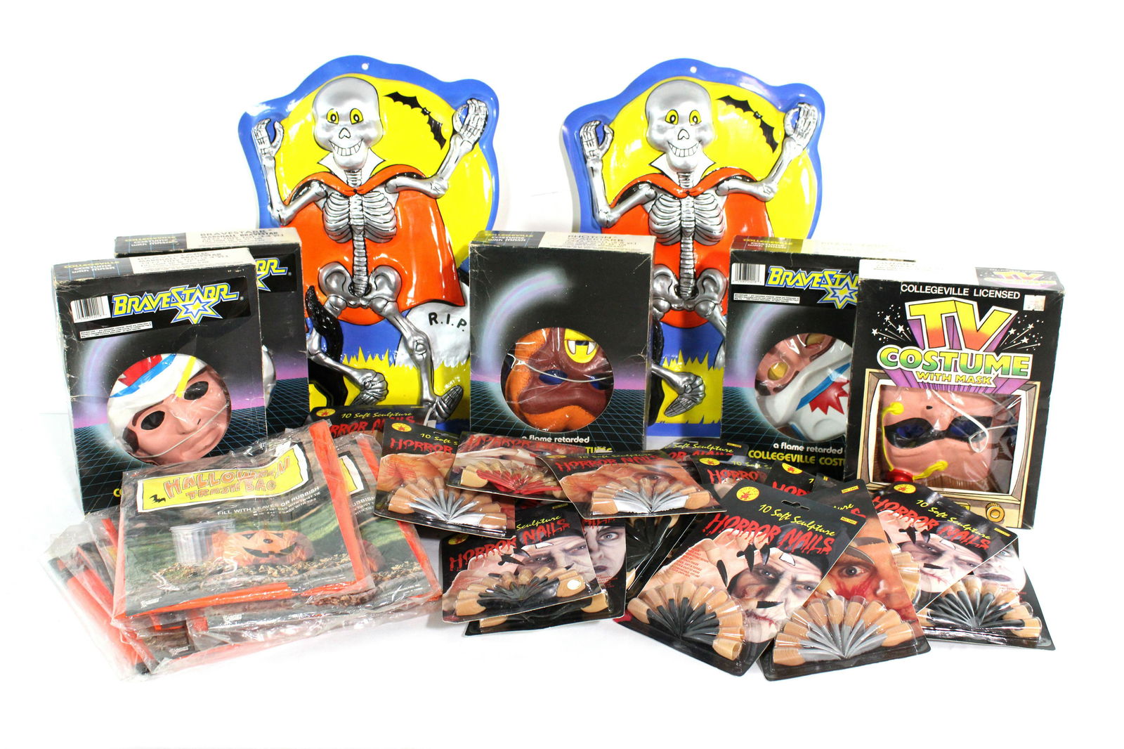 Halloween Lot Incl. Collegeville Masks and Horror Nails (1 of 3)