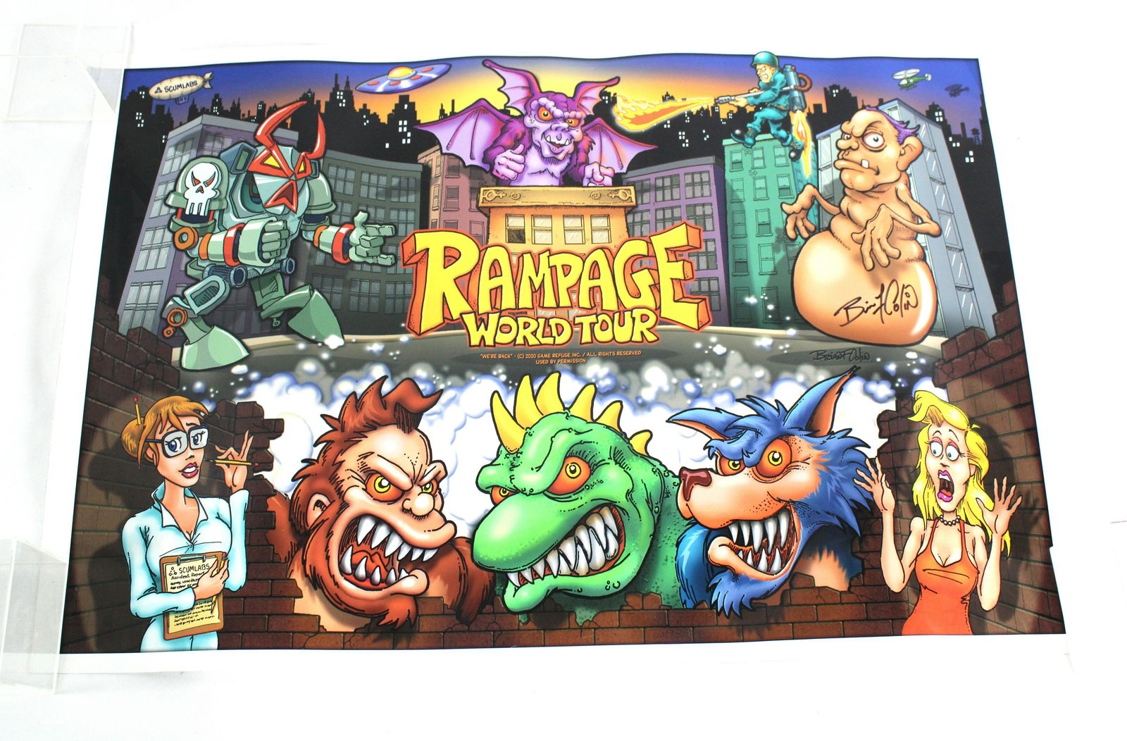 Autographed Bally Rampage World Tour Poster, Brian Colin (1 of 2)