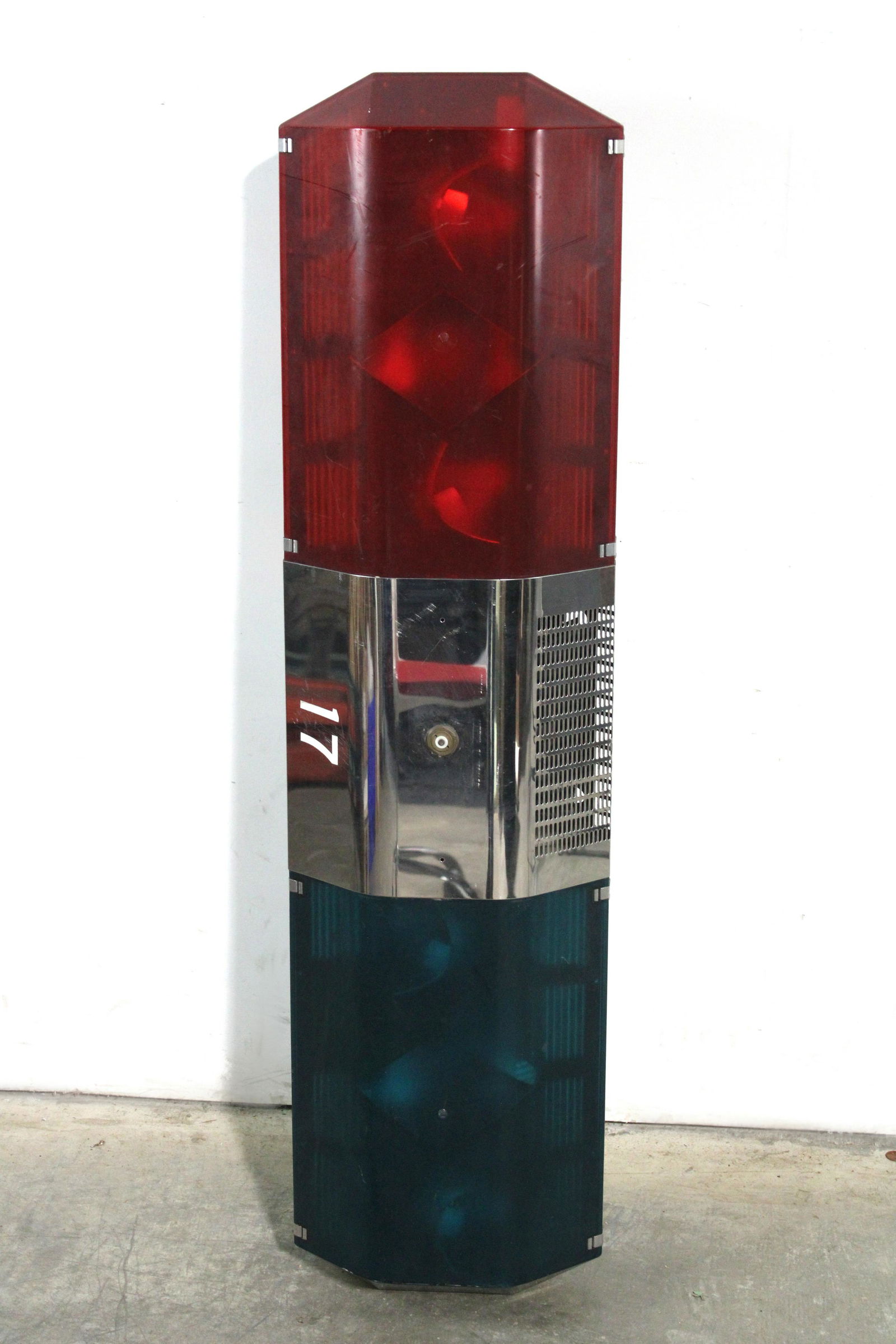 Police Car Light Bar: Police Car Light Bar. This item requires third party shipping or pickup arrangements to be made. Dimensions: 10 x 46 x 13