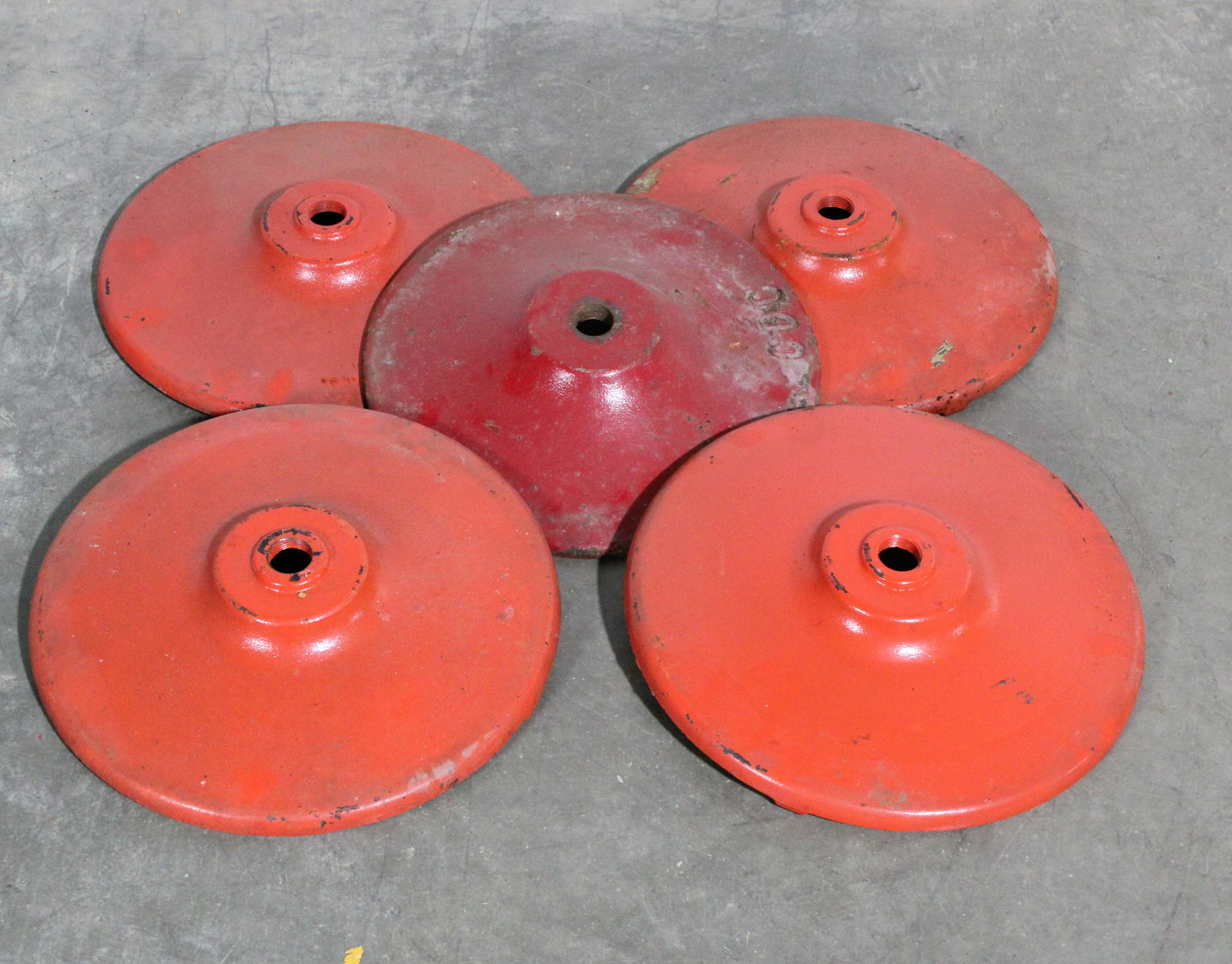 Cast Iron Gumball Stand Bases, Lot of Five (1 of 1)