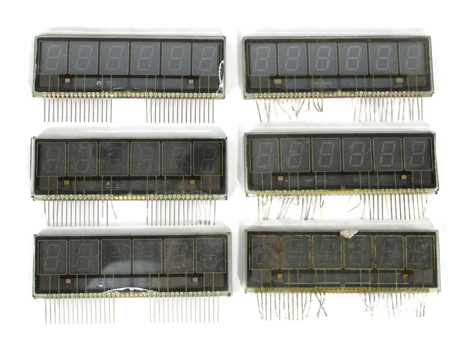 Six Digit Alpha Numeric Pinball Displays (1 of 2)