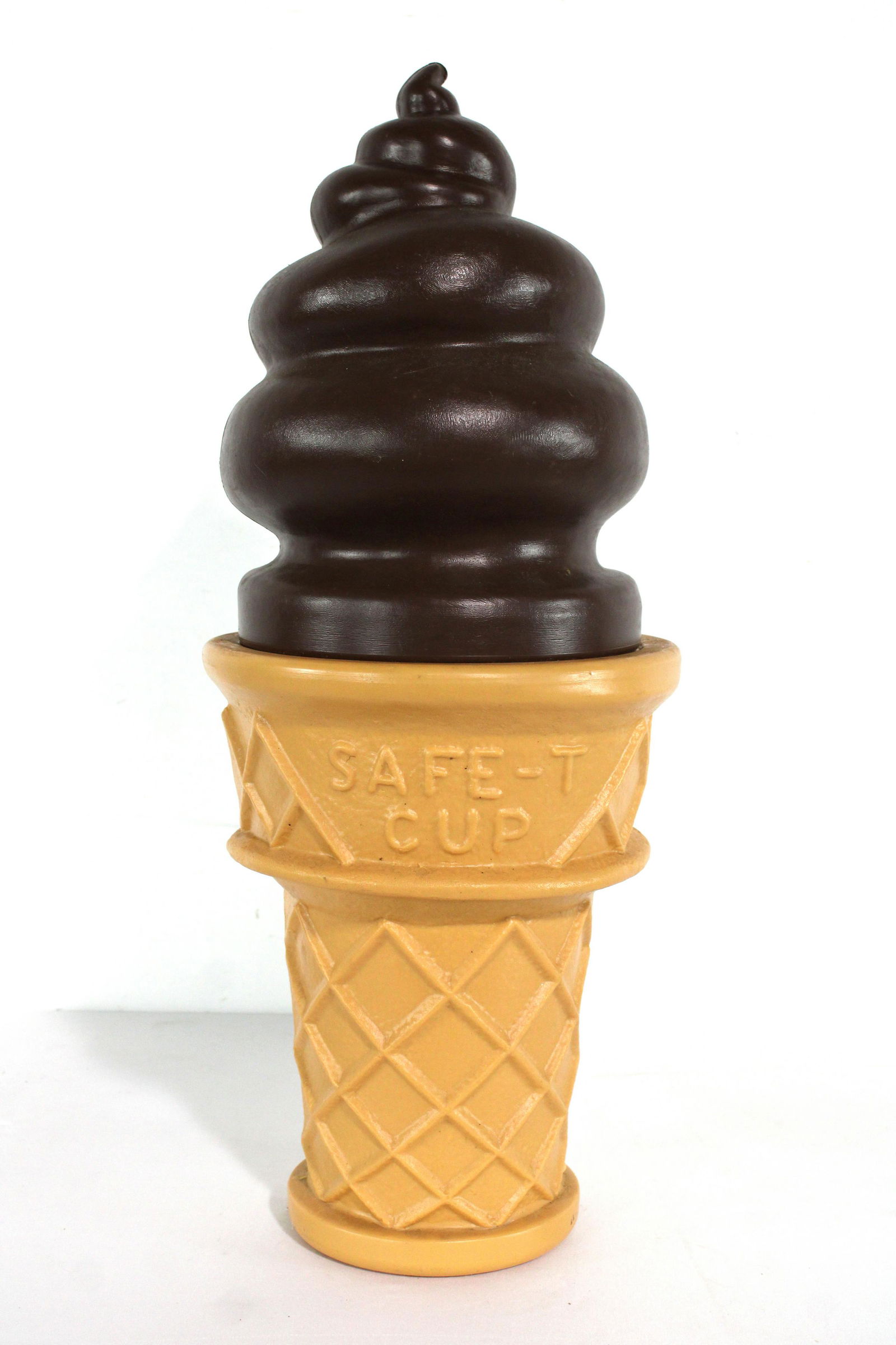 Giant Safe-T Cup Blow Mold Ice Cream Cone, Chocolate (1 of 2)