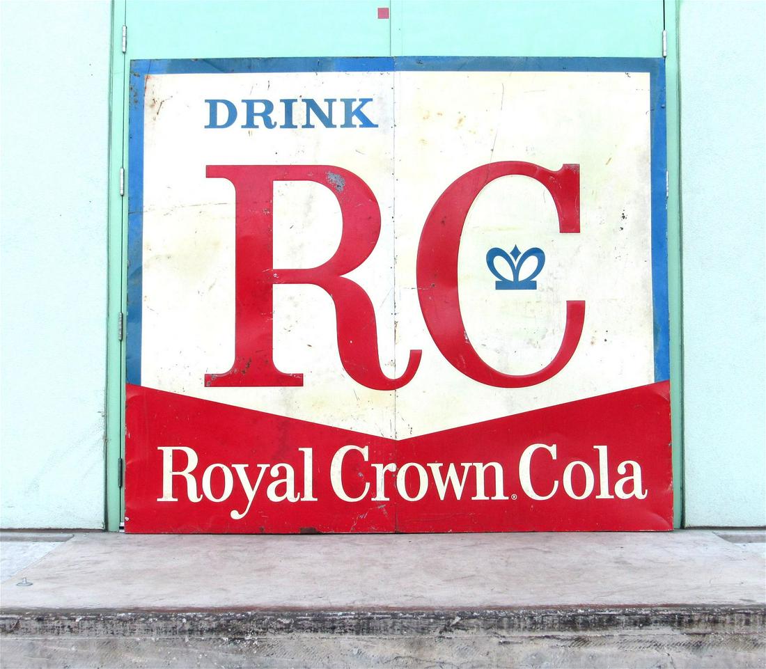 6 FT 1930s Drink RC Royal Crown Cola Advertising Sign, REMOTE PICKUP (1 of 5)