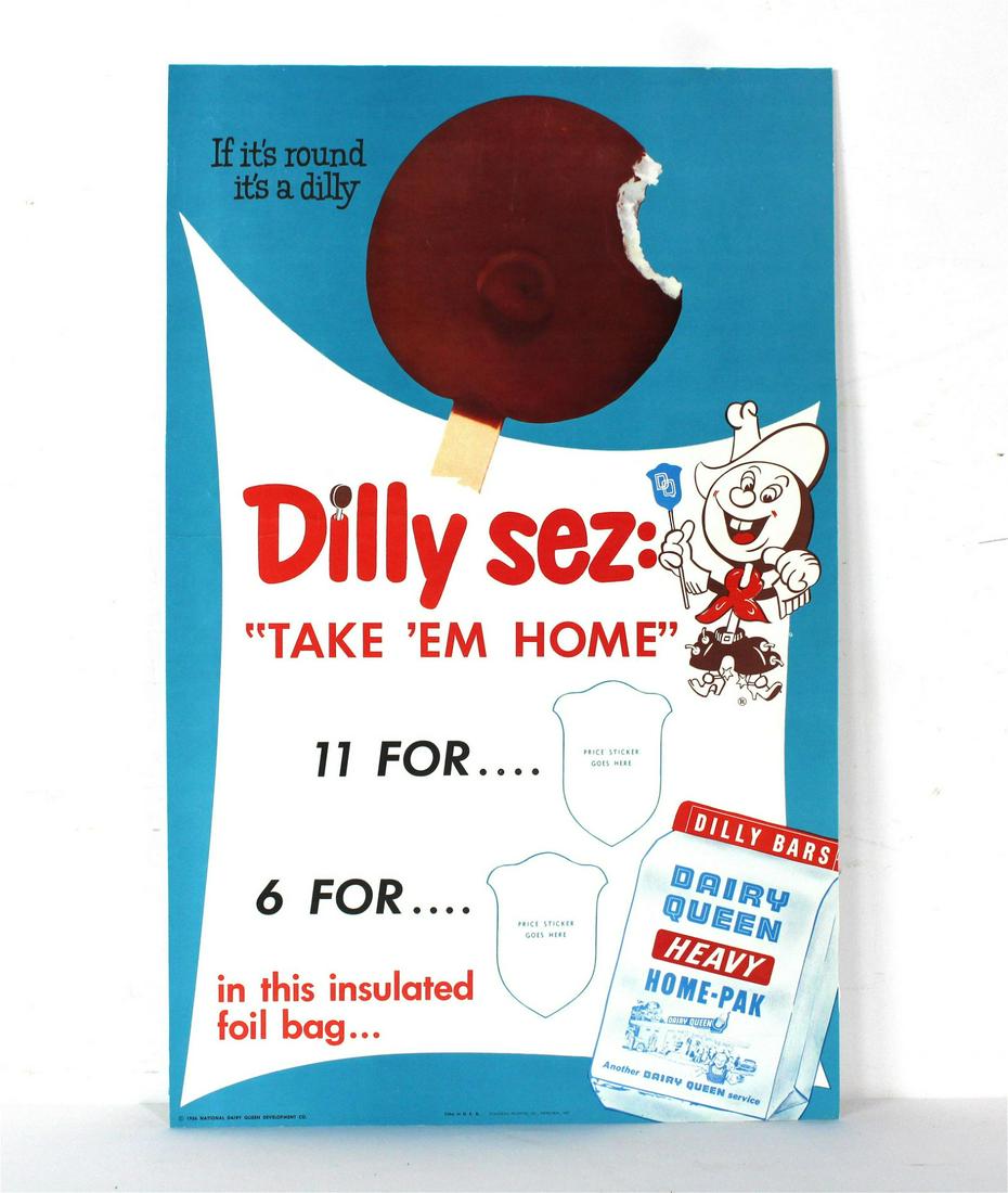 Dairy Queen Dilly Original Advertising Poster (1 of 1)