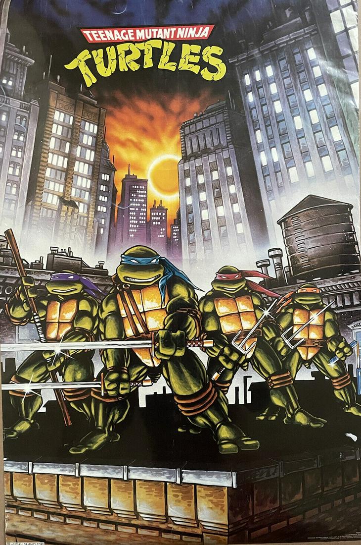 Teenage Mutant Ninja Turtles and Captain Power Posters, 1989, Sealed (1 of 5)
