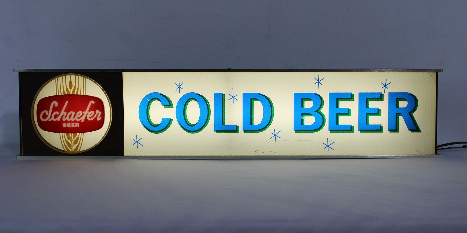 3FT Schaefer Cold Beer Light Up Sign (1 of 3)