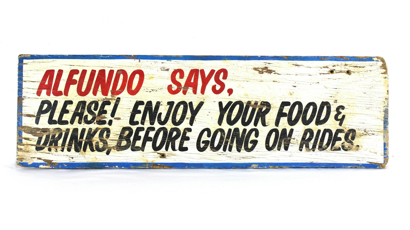 "Alfundo Says" Painted Carnival / Amusement Park Sign, Dorney Park Allentown, PA (1 of 1)