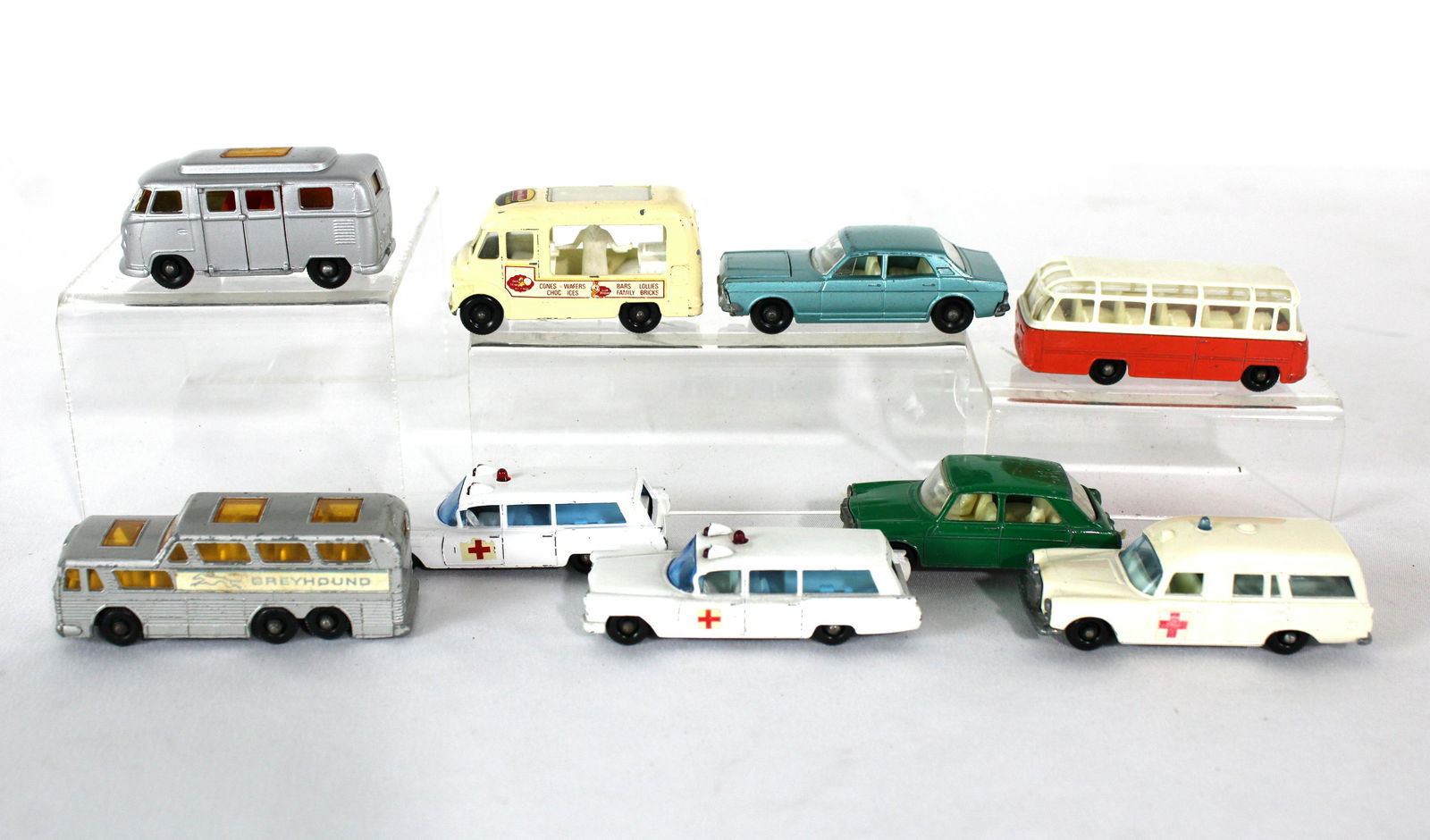 Matchbox Cars incl. Lyons Ice Cream Truck and Greyhound Bus (1 of 2)