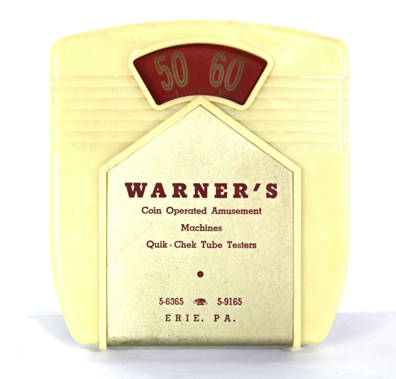 Warner's Coin Operated Amusement Machines Vintage Thermometer (1 of 2)