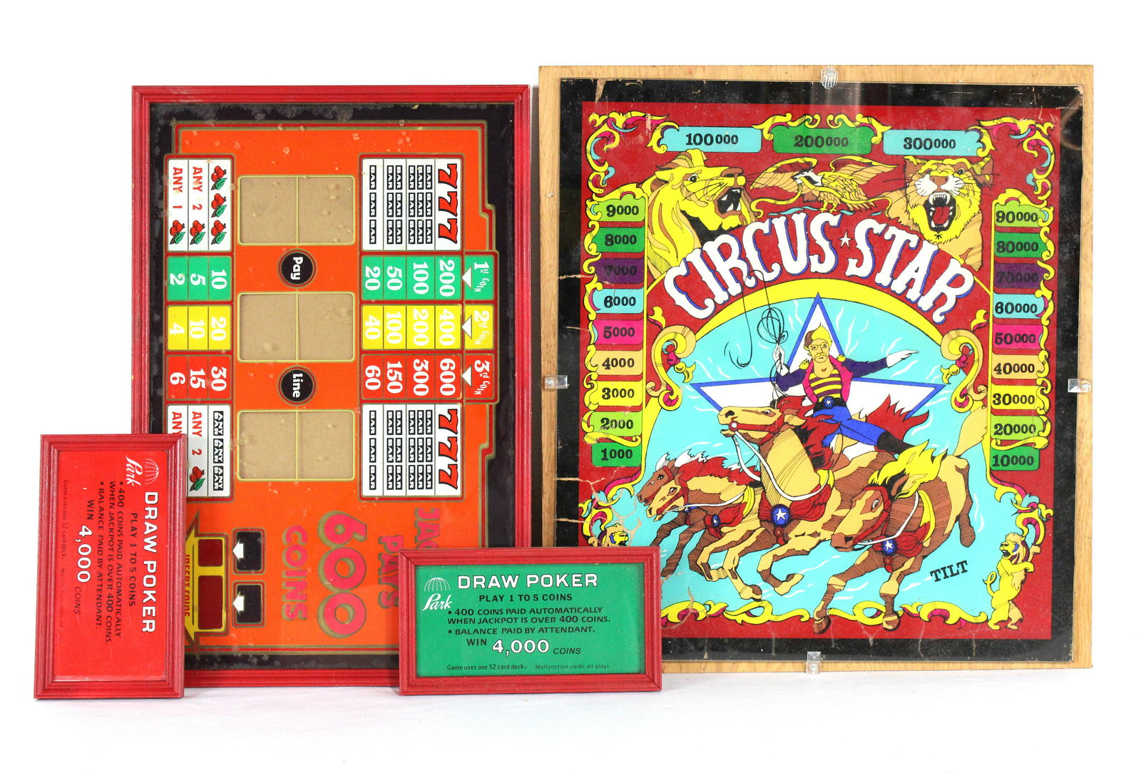 Circus Star Backglass and Slot Machine Glass (1 of 1)