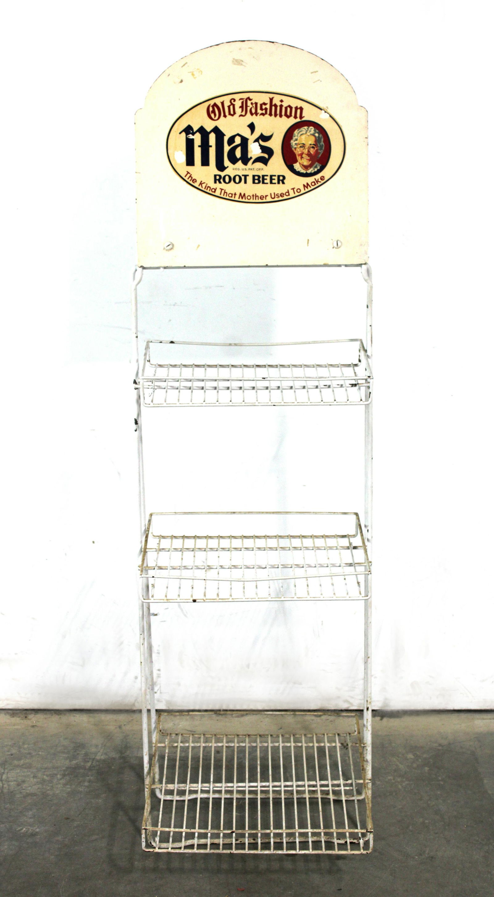Ma's Root Beer Metal Store Rack (1 of 3)