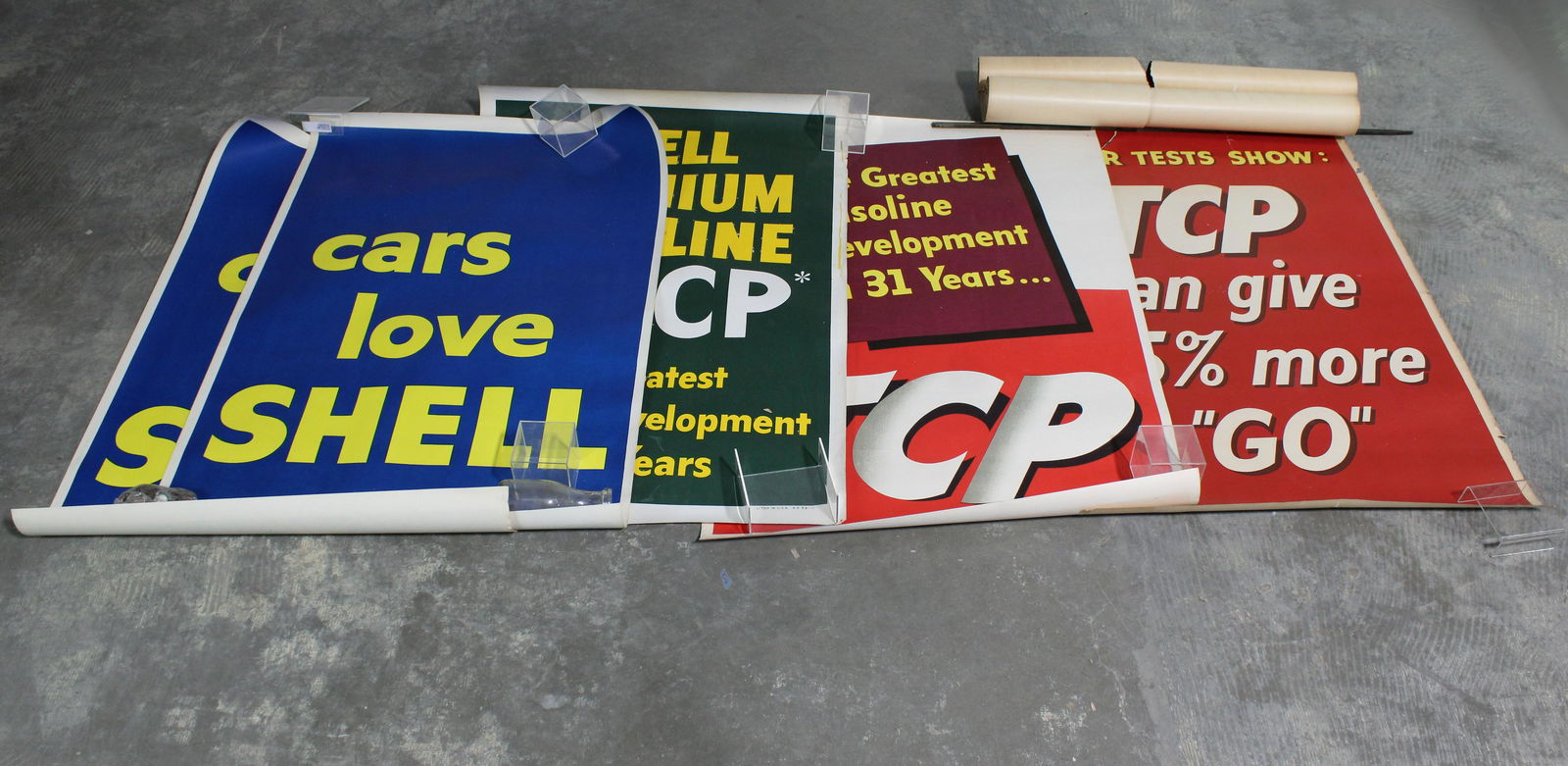 NOS 4 FT Shell Gas Station Posters (1 of 2)