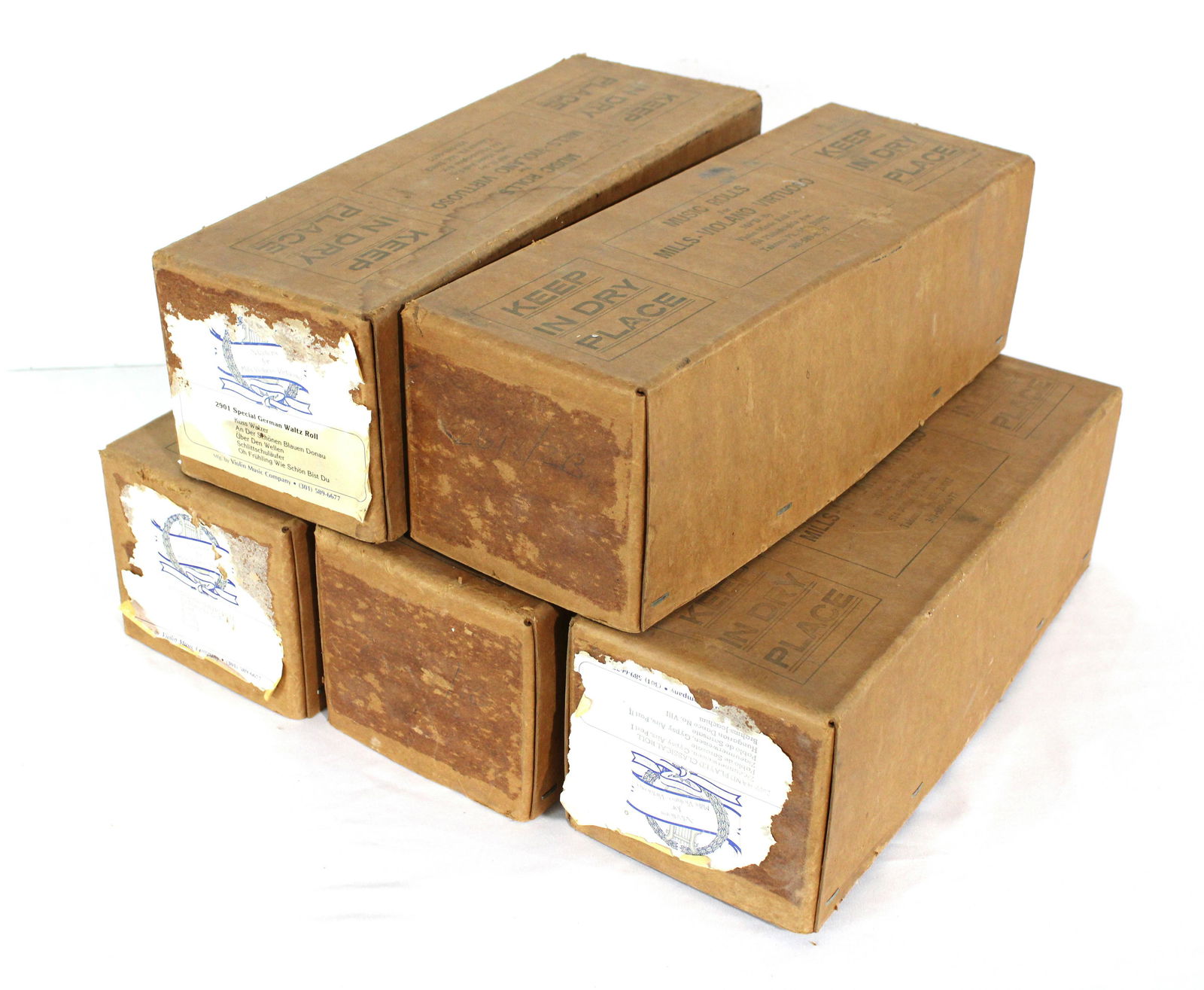 Mills Violano Music Rolls For Player Pianos Nickelodeon (1 of 5)