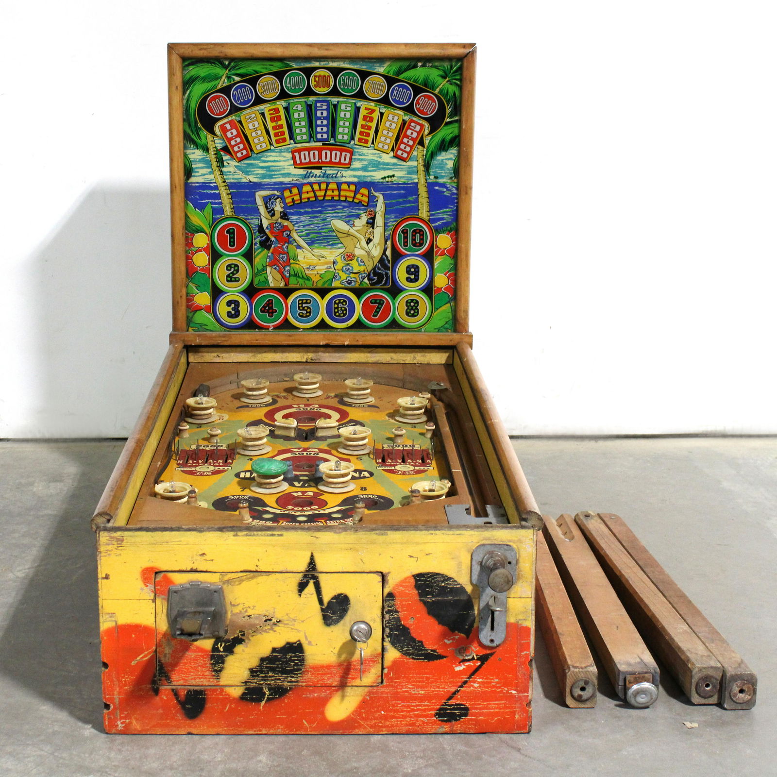 United Havana Woodrail Pinball Machine (1 of 5)