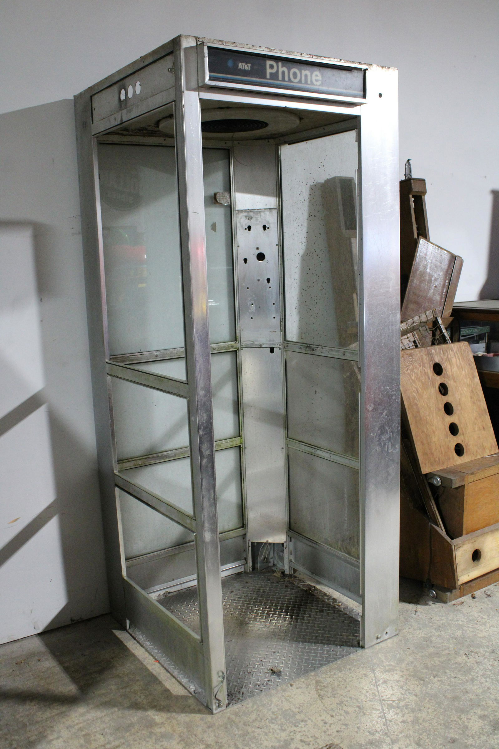 Glass Encased Phone Booth (1 of 2)