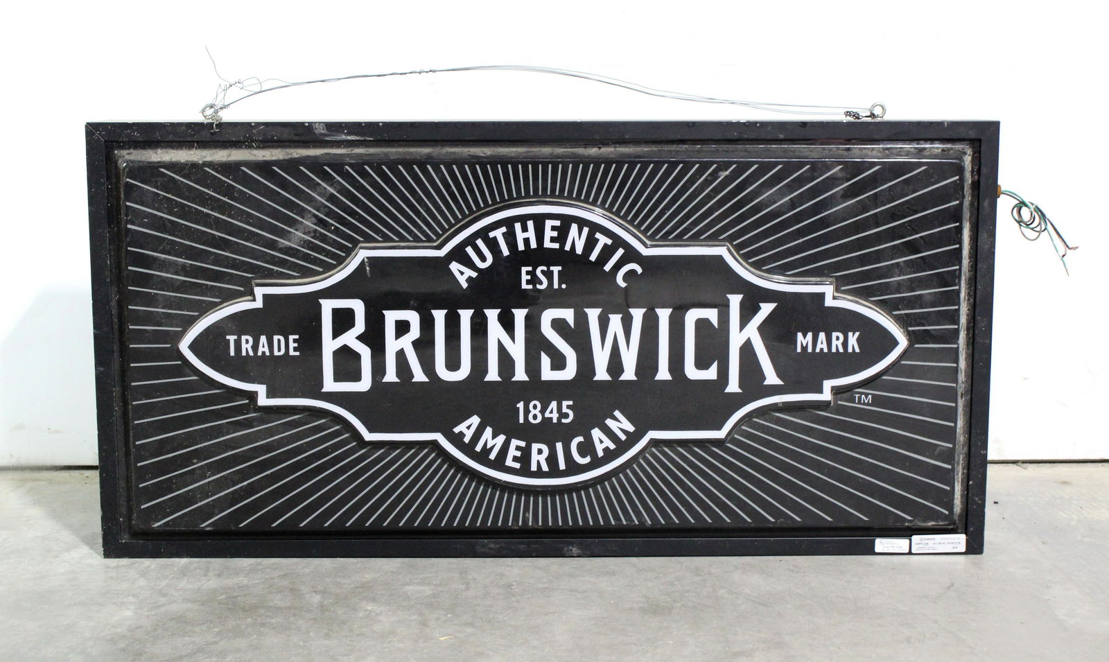 Brunswick Billiards Double Sided Sign (1 of 2)