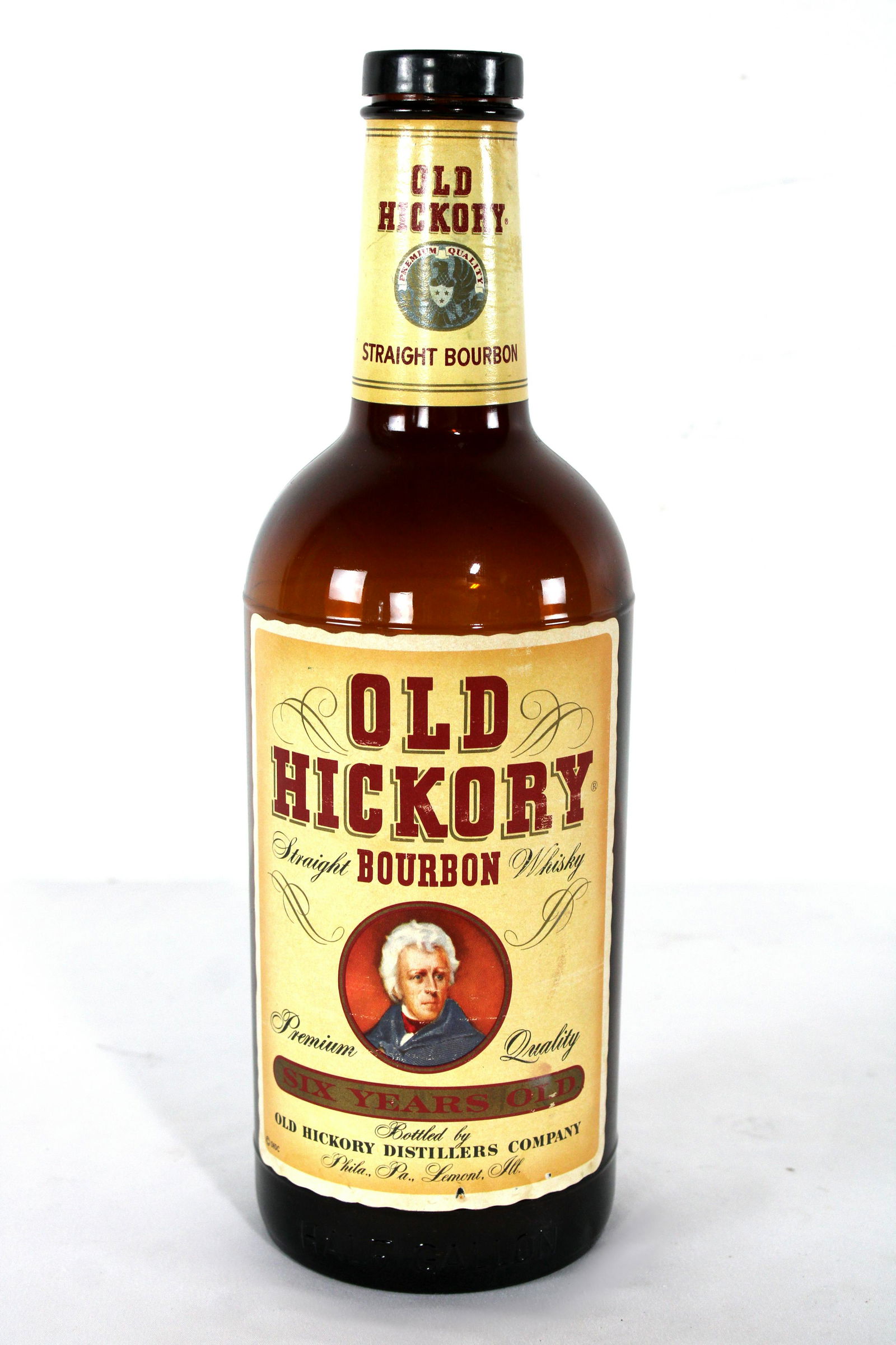 Glass Old Hickory Whiskey Bottle Bank (1 of 2)