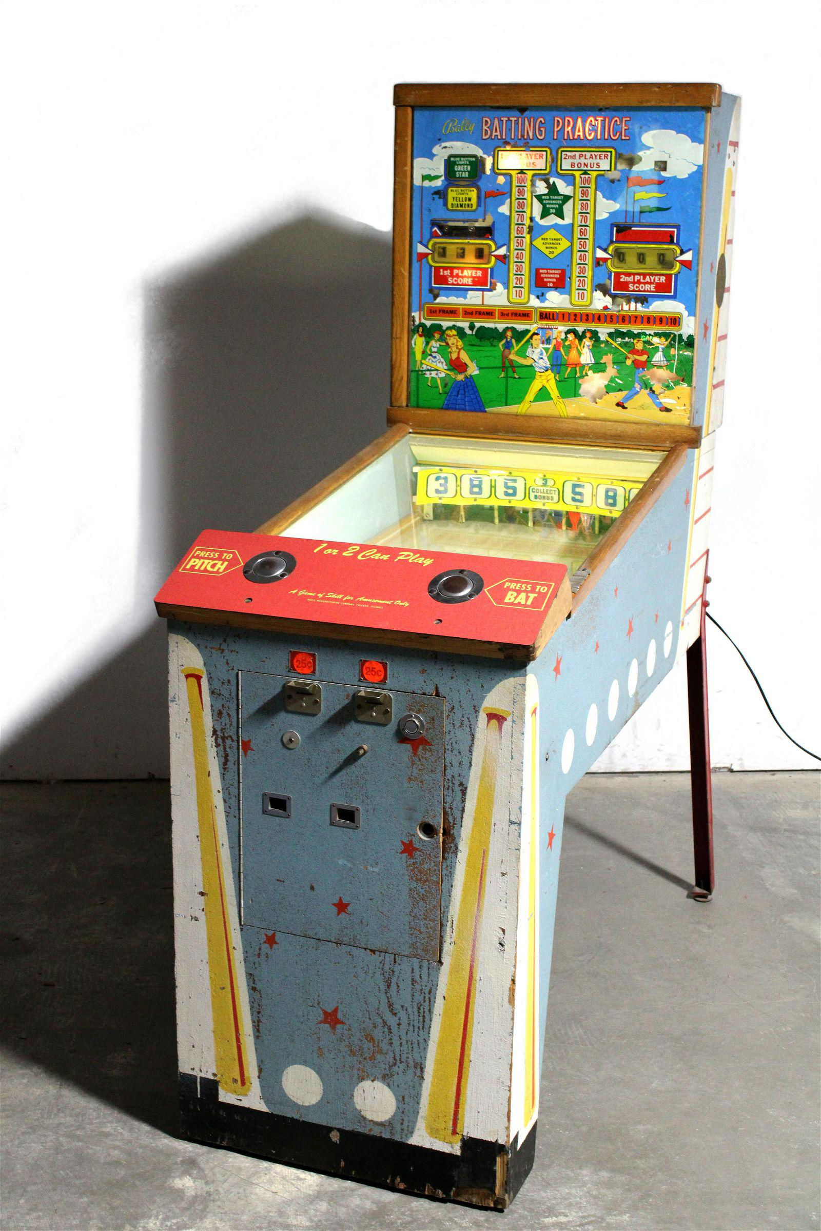 Bally Batting Practice Coin Operated Baseball Arcade (1 of 7)