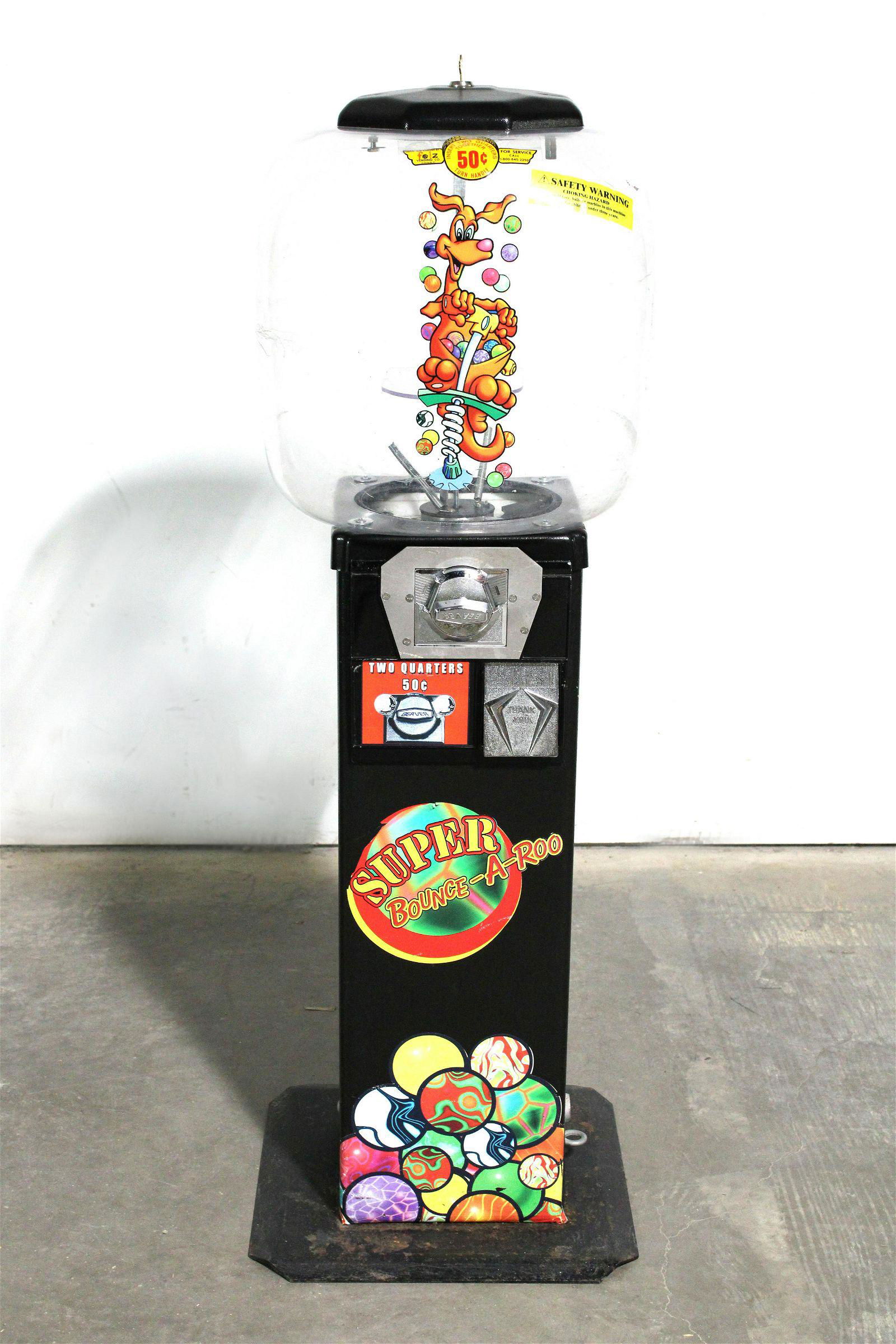 Beaver Bounce-A-Roo Coin Op Gumball or Bouncy Ball Vendor (1 of 1)