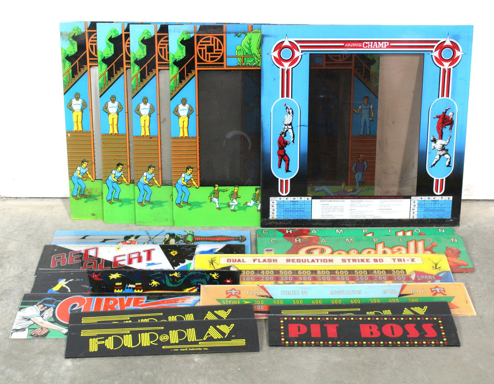 Arcade Marquees and Headers incl. Karate Champ (1 of 1)
