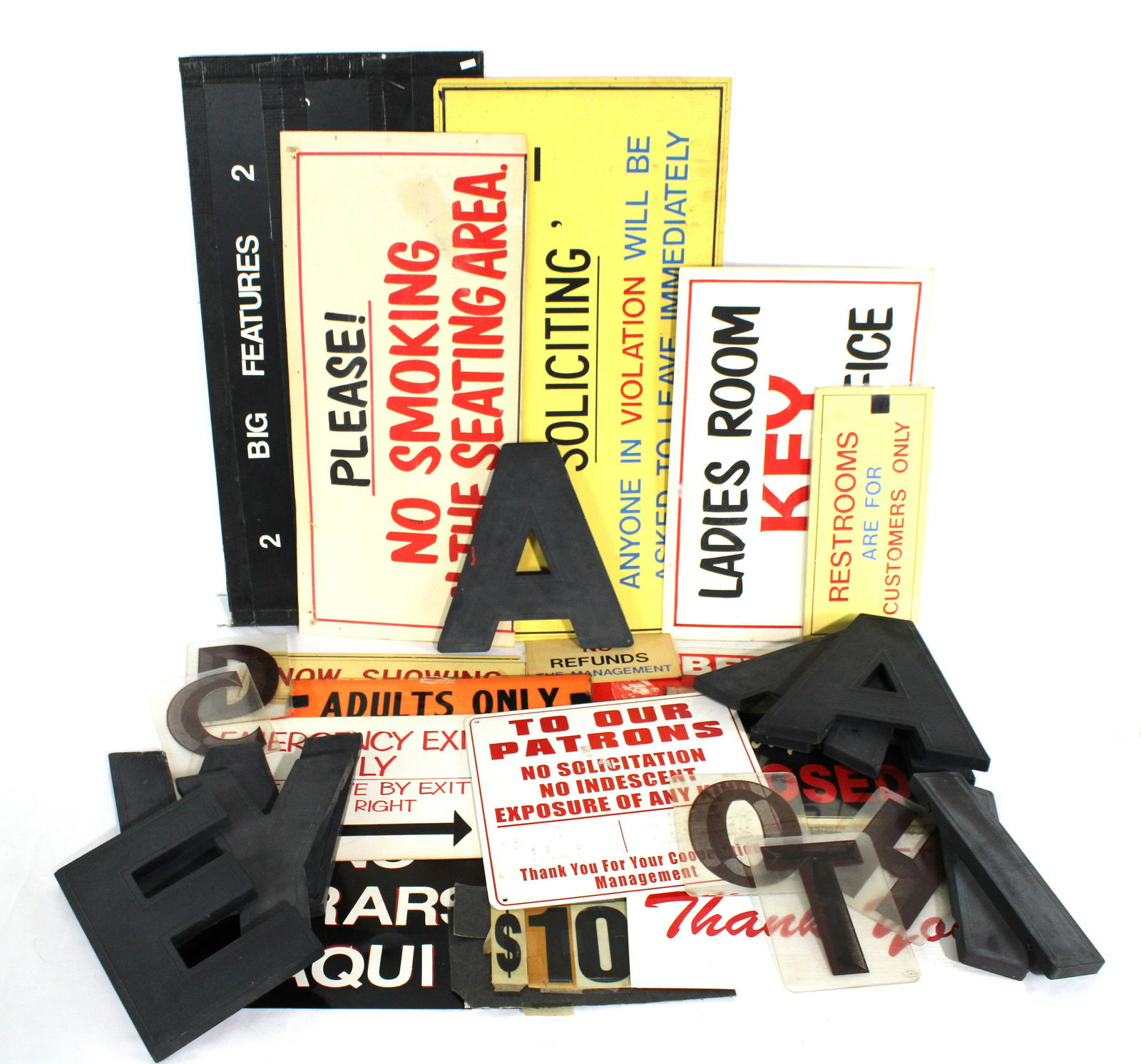 Theater Signs from Apex Adult Movie Theater in Baltimore (1 of 1)