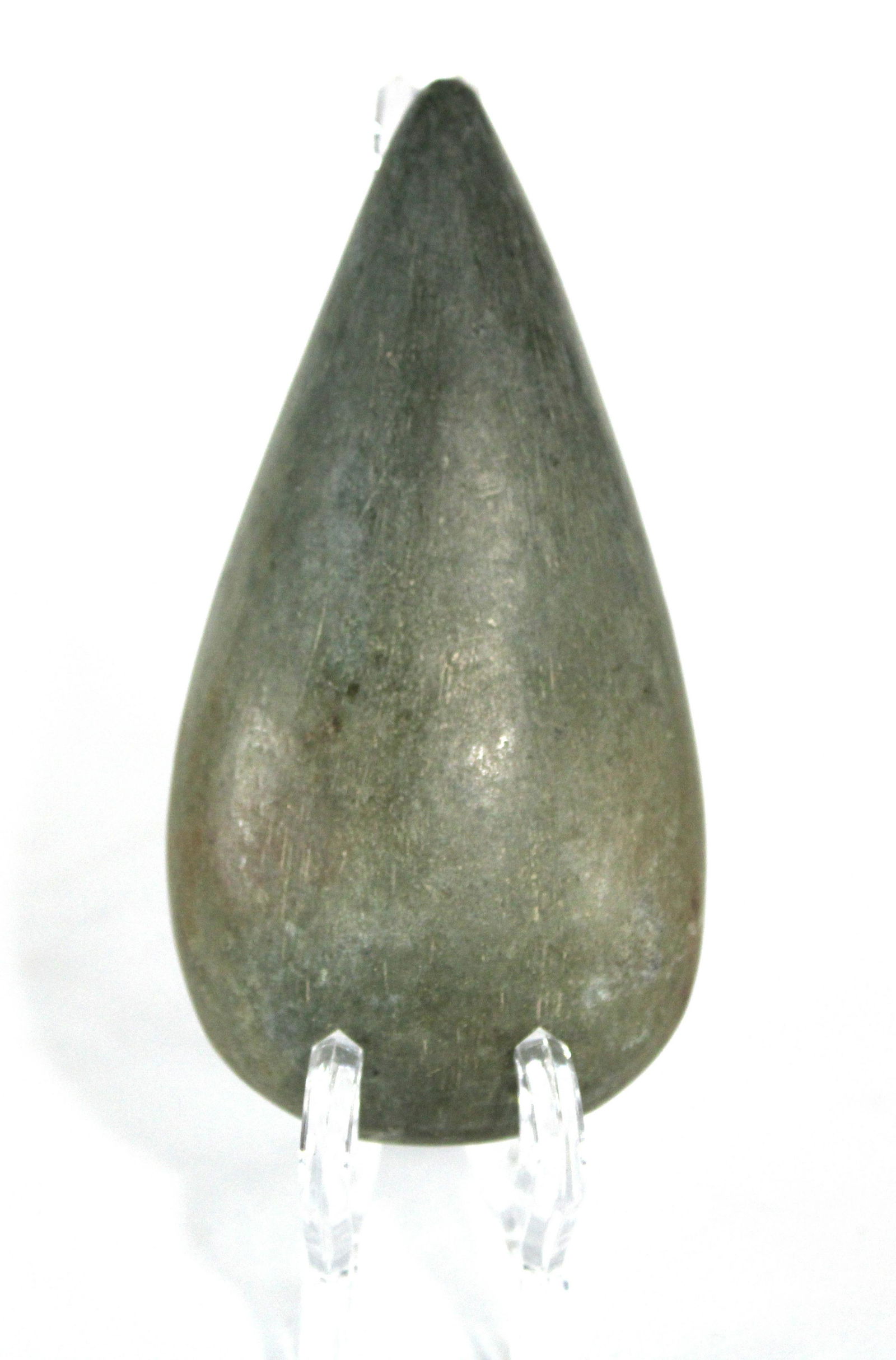 Pre-Columbian Green Stone Axe Head, 4.5" (1 of 2)