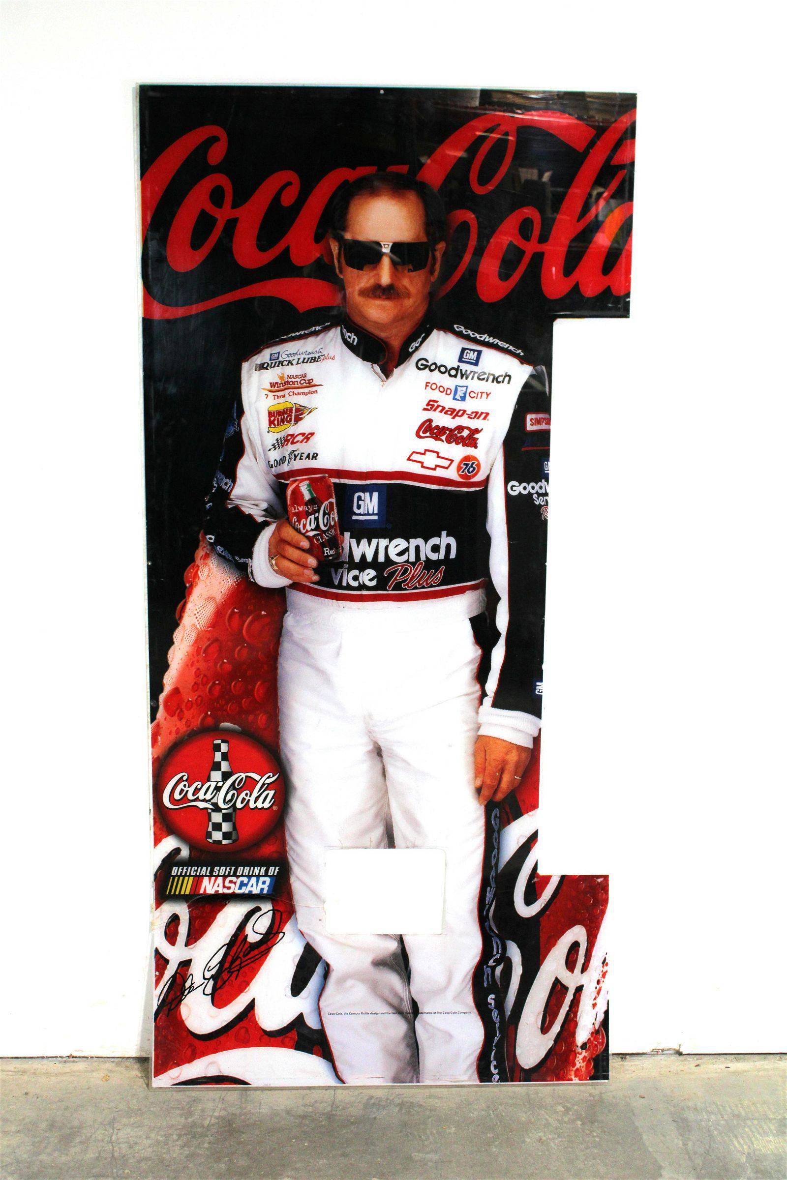 Coca Cola Dale Ernhardt Nascar Cooler Marquee (1 of 3)