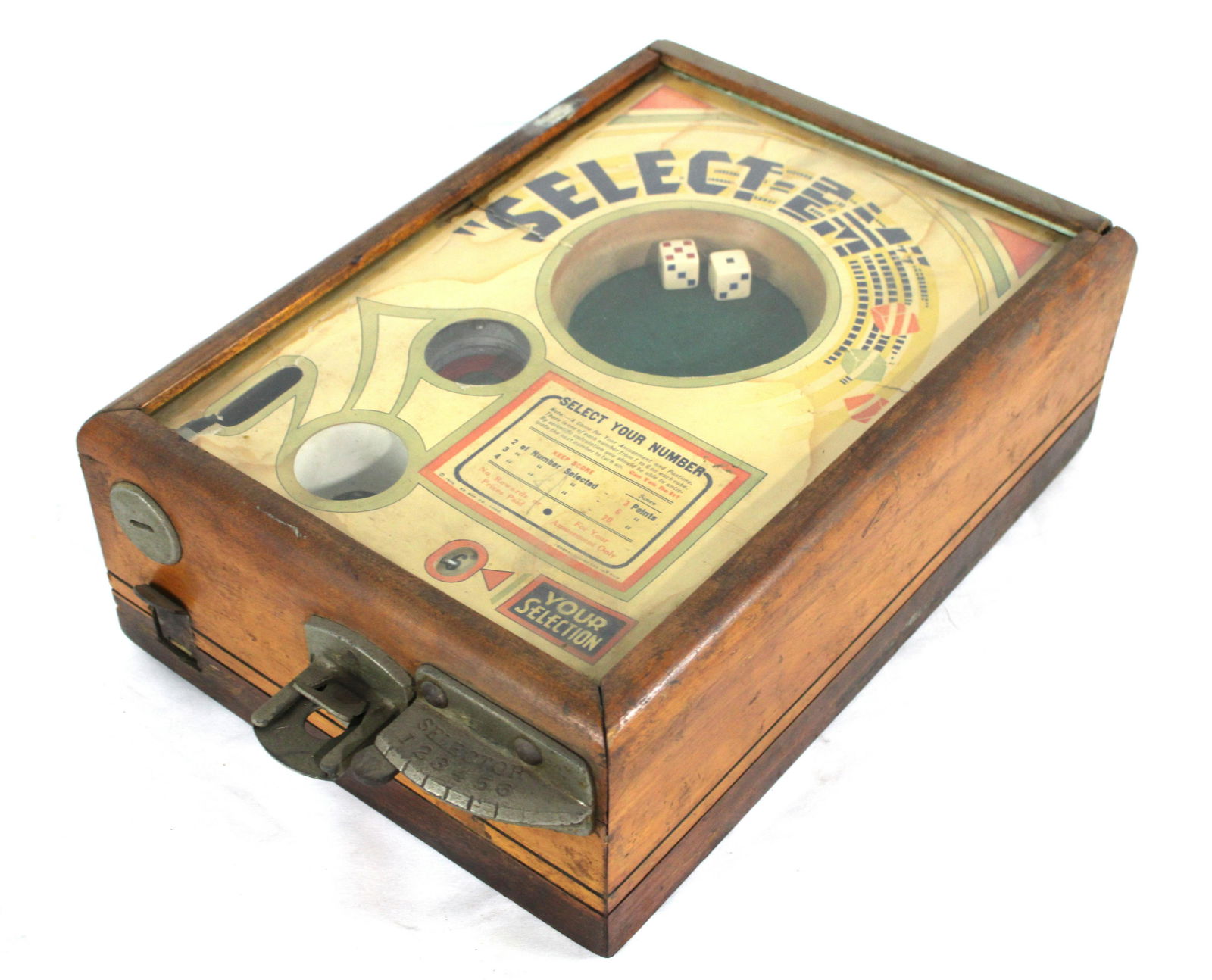 Select Em Coin Op Dice Trade Stimulator, 1930s (1 of 3)