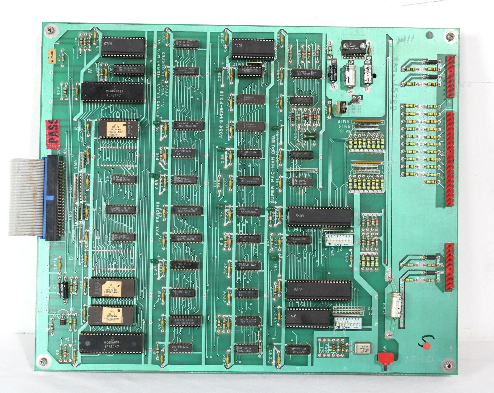 Bally Super Pac Man Arcade Game Board Set (1 of 2)