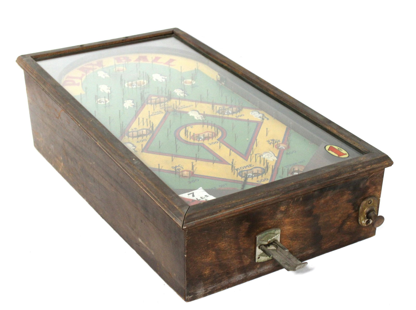 Exhibit Supply Play Ball Table Top Pinball Machine, 1930s (1 of 4)