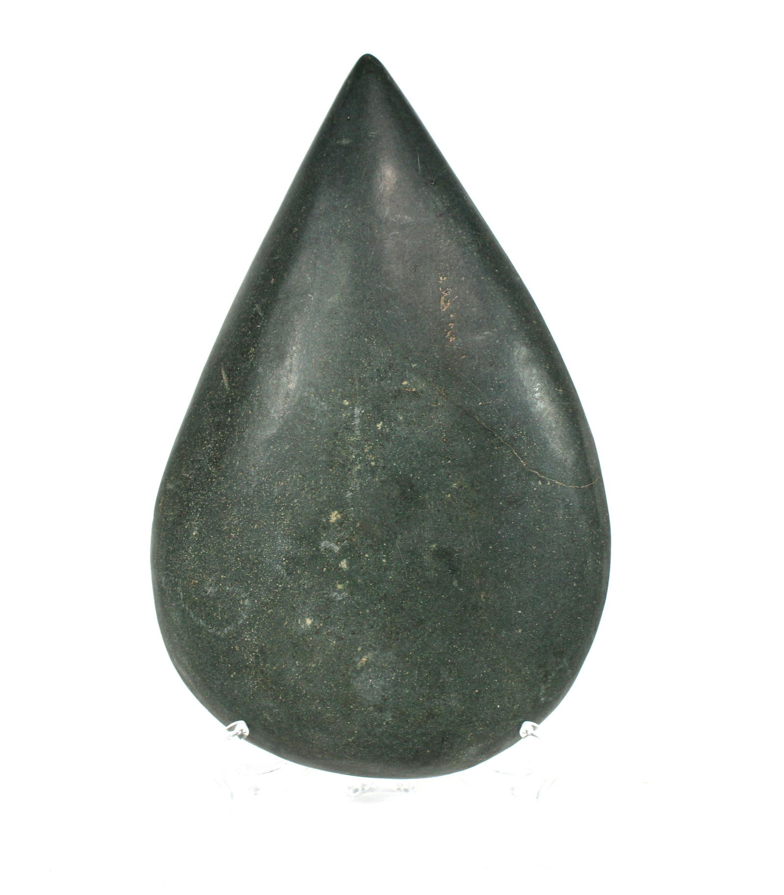 Pre-Columbian Green Stone Axe Head, 9.5" (1 of 2)