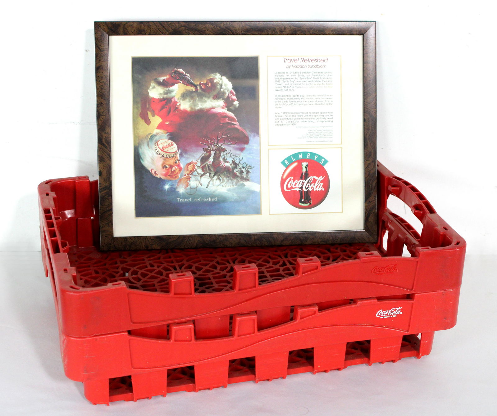 Coca Cola Crates and Framed Memorabilia (1 of 1)