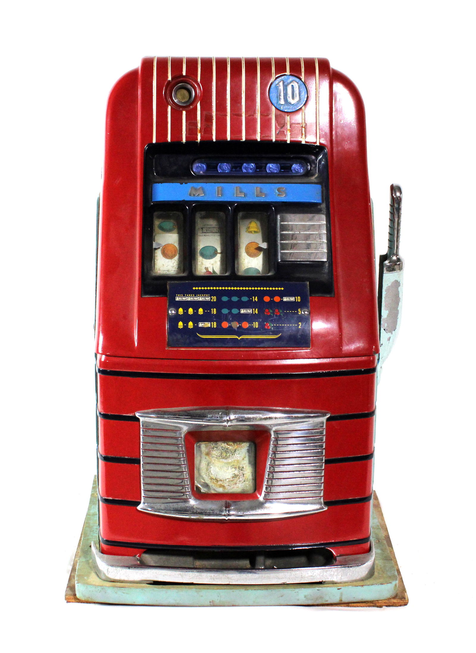 Mills Ten Cent Coin Op Slot Machine (1 of 4)