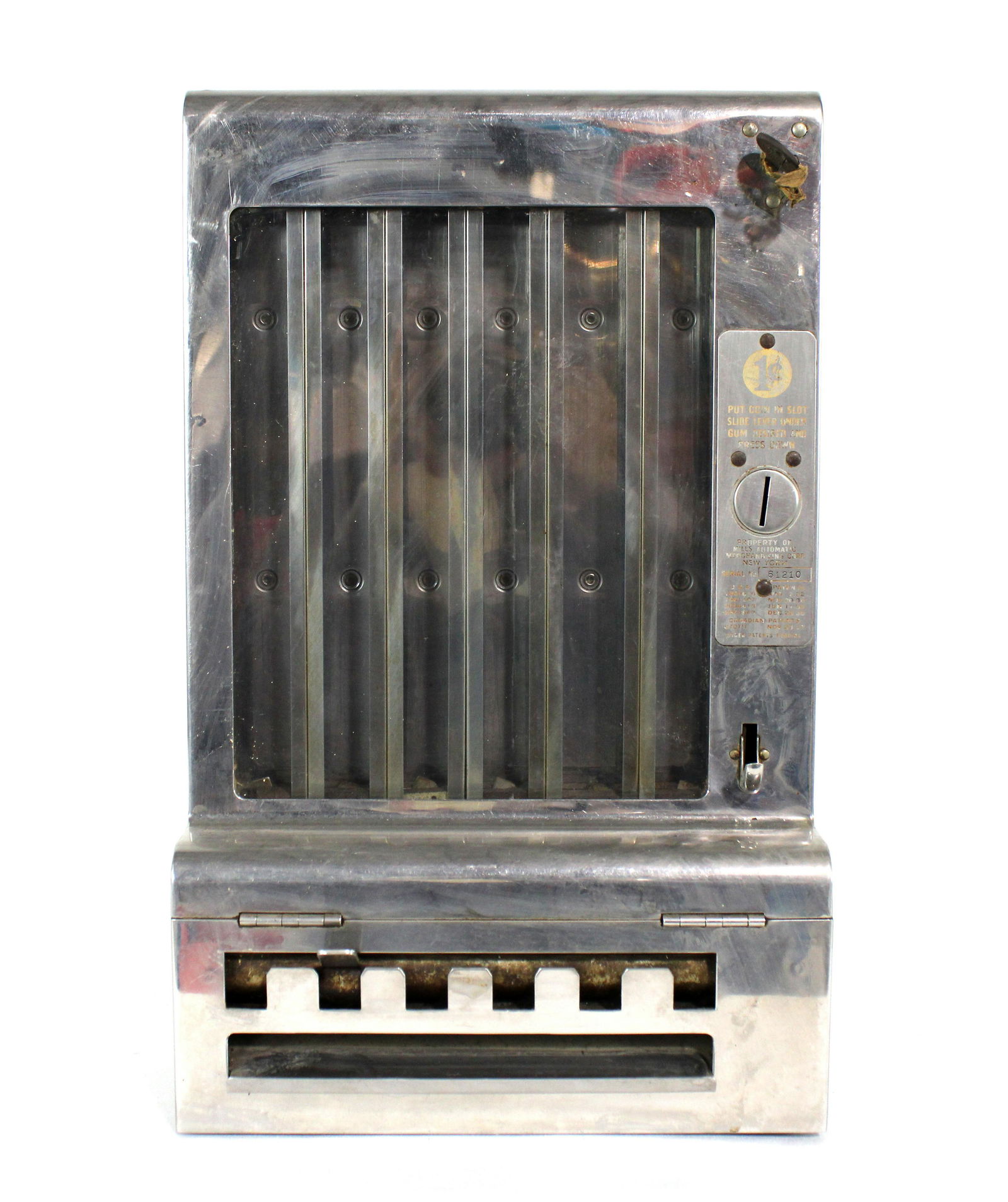 Mills Coin Op Gum Vendor, 1930s (1 of 3)