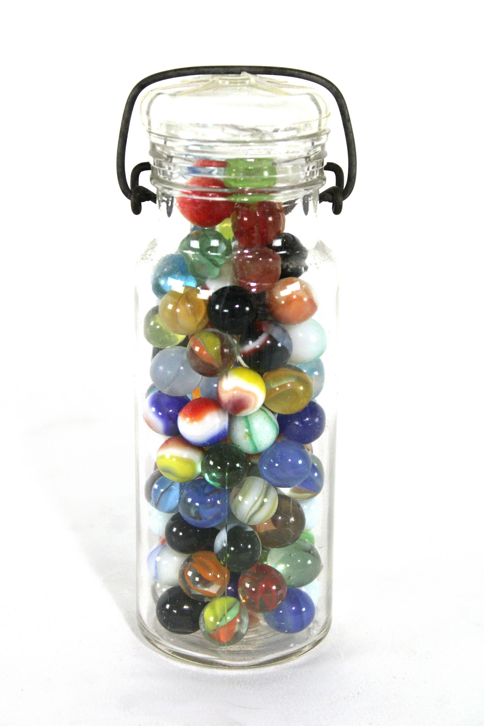 Assorted Marbles in Ball Jars, Lot 3 (1 of 3)
