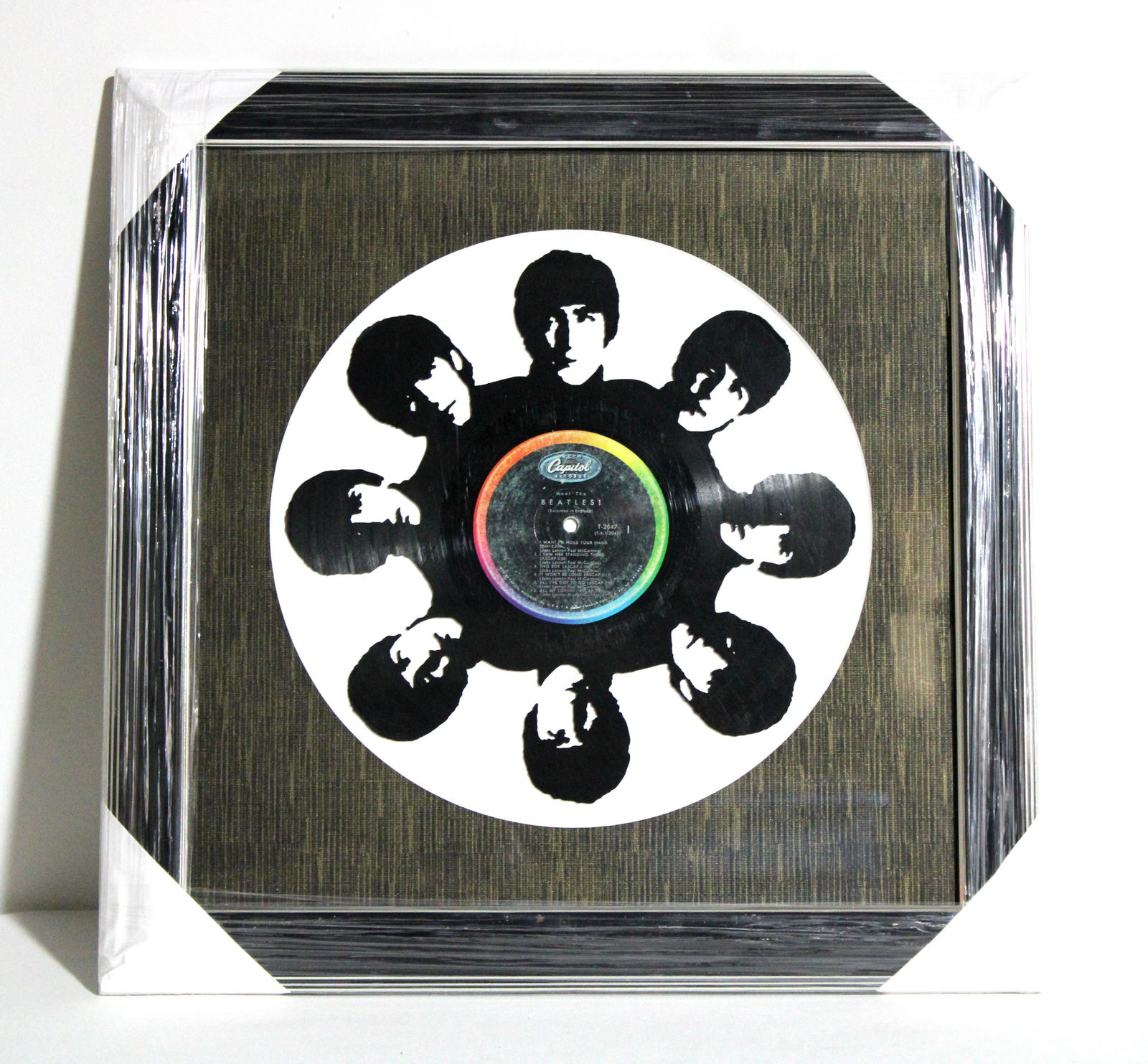 The Beatles Laser Cut Vinyl Record, Framed (1 of 2)