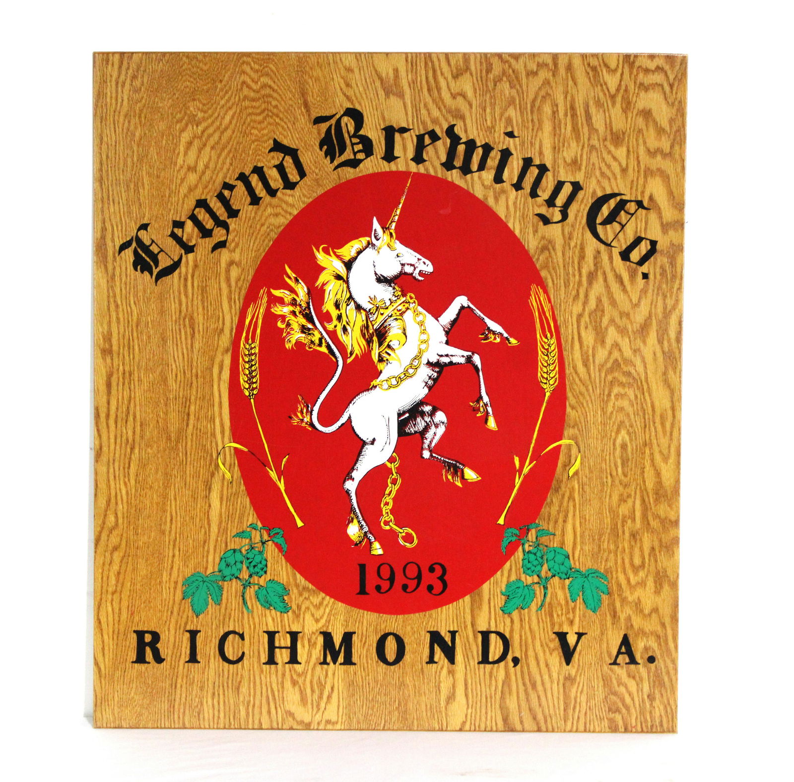 Legend Brewing Co. Wooden Beer Sign, Richmond, VA (1 of 1)