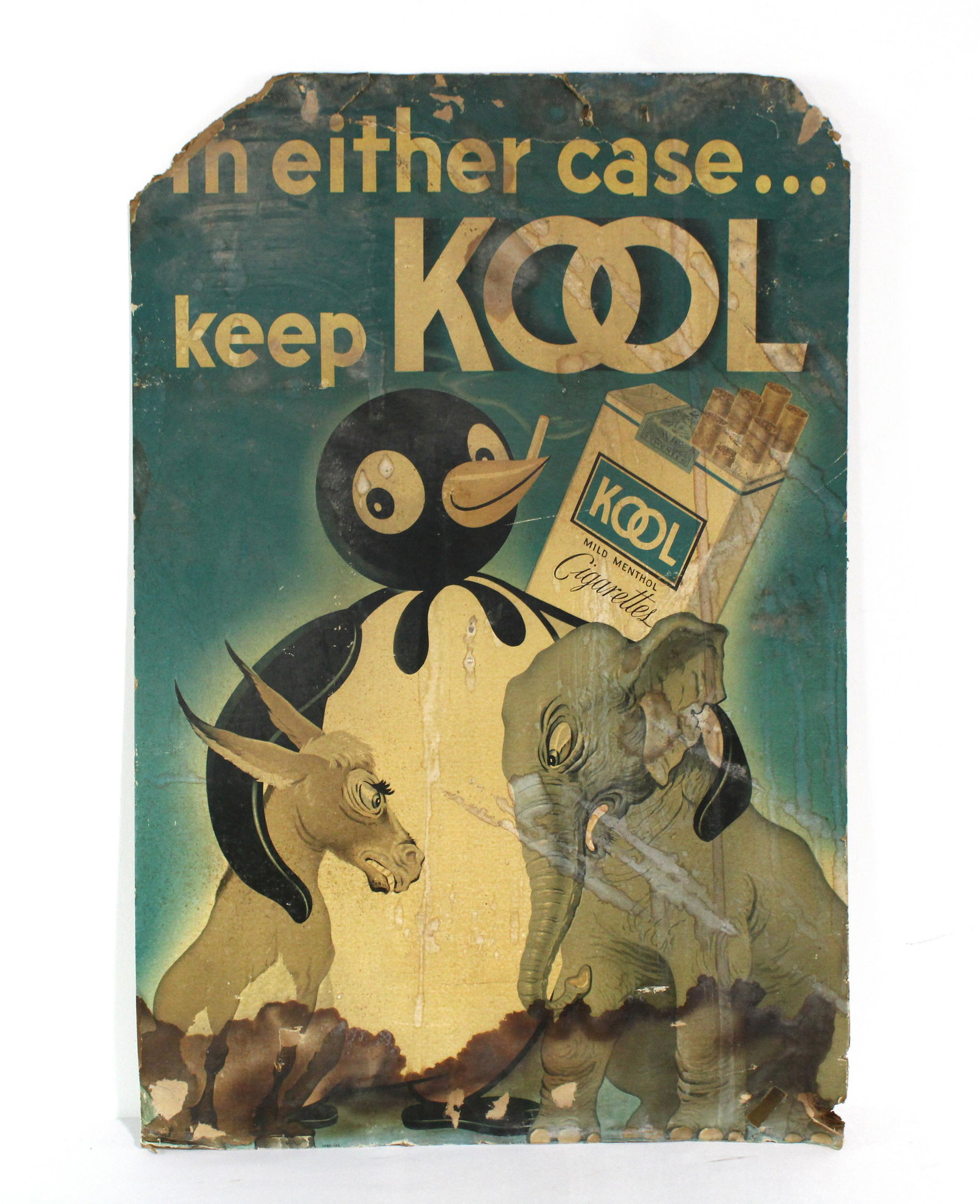 Kool Cigarettes Political Cardboard Poster (1 of 1)