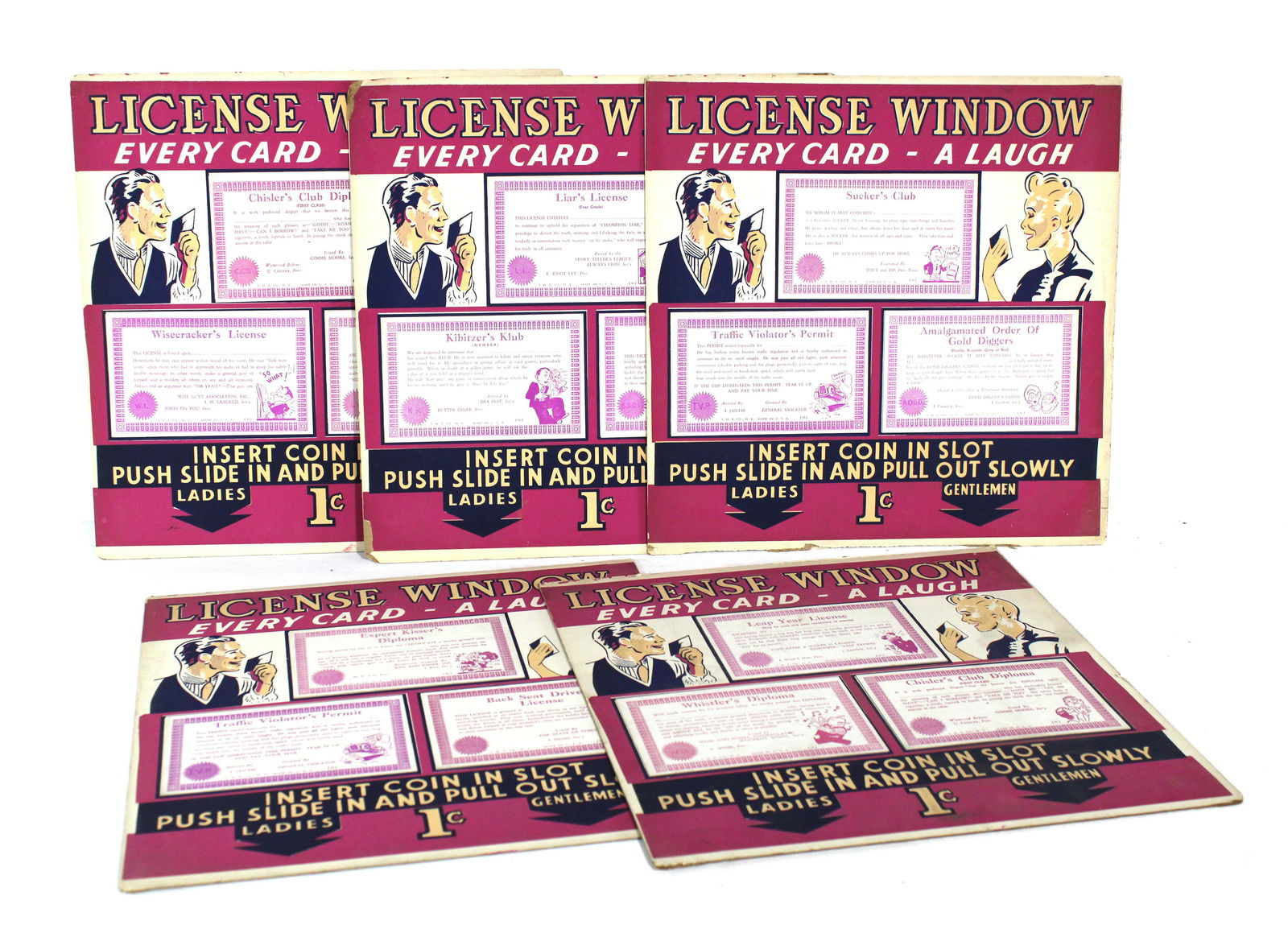 Exhibit Supply Marquee License Window Cards (1 of 2)