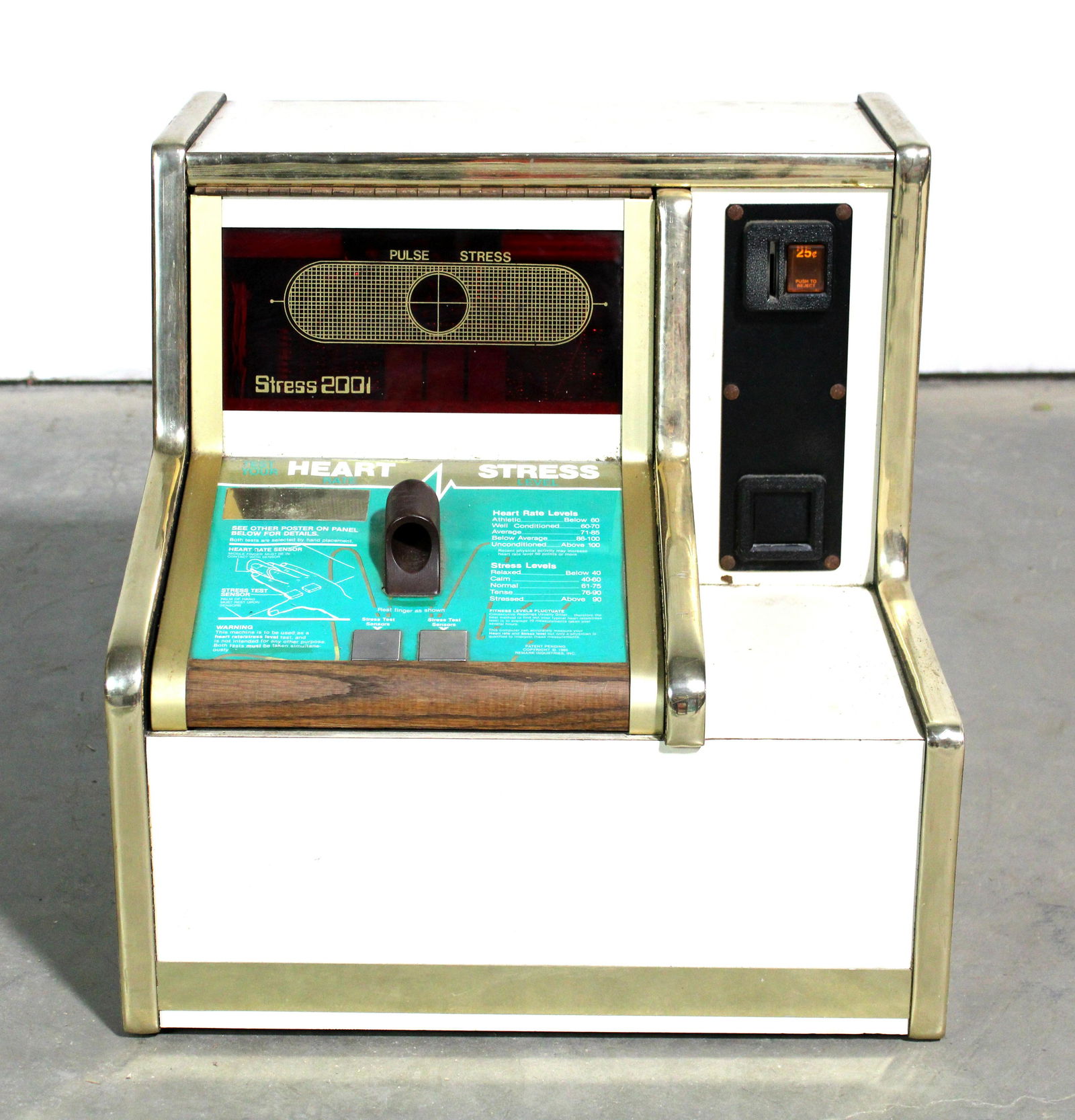 Stress 2001 Coin Op Heart Rate /Stress Level Tester (1 of 2)