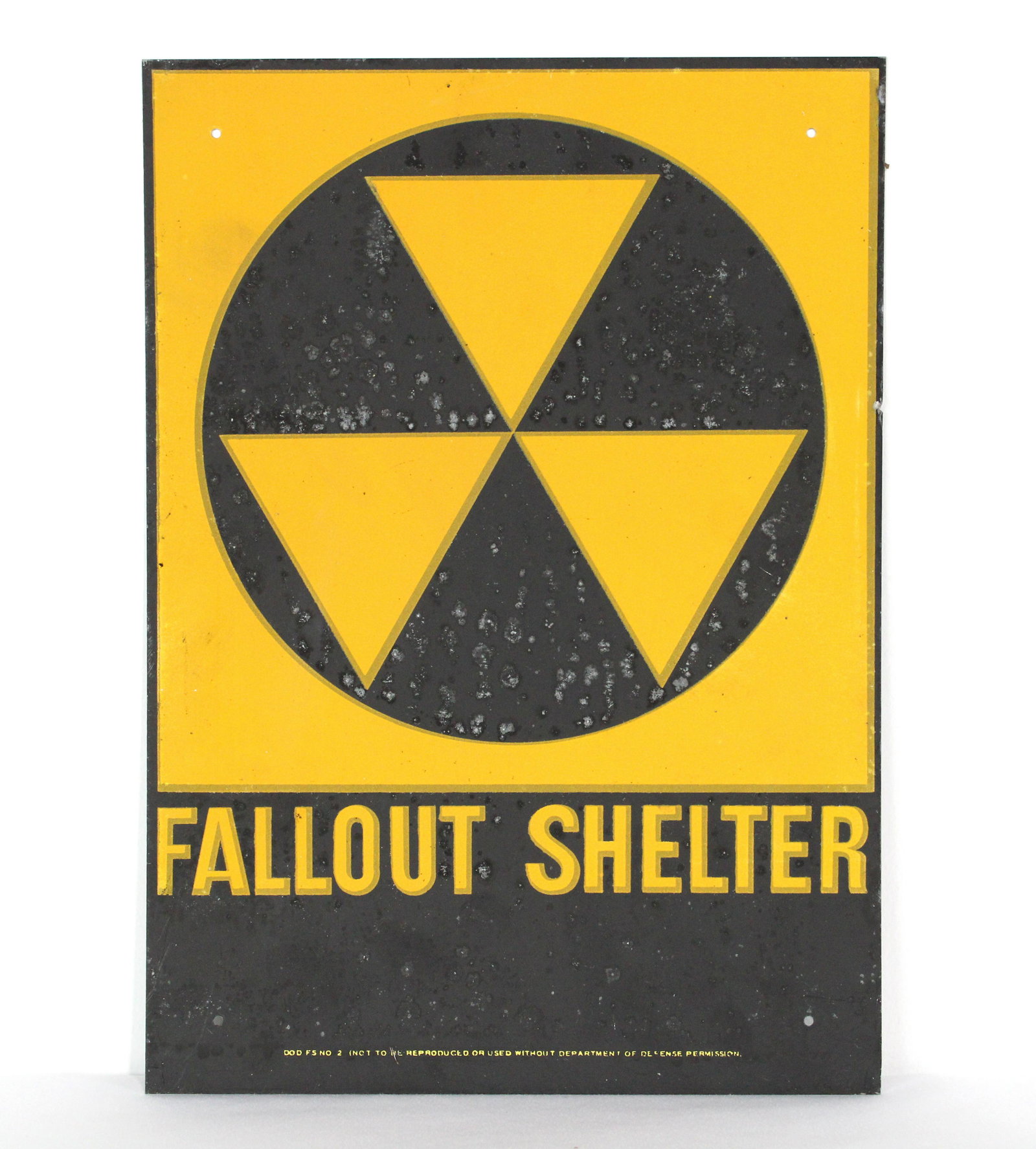 NOS Fallout Shelter Department of Defense Sign, Lot 2 (1 of 1)