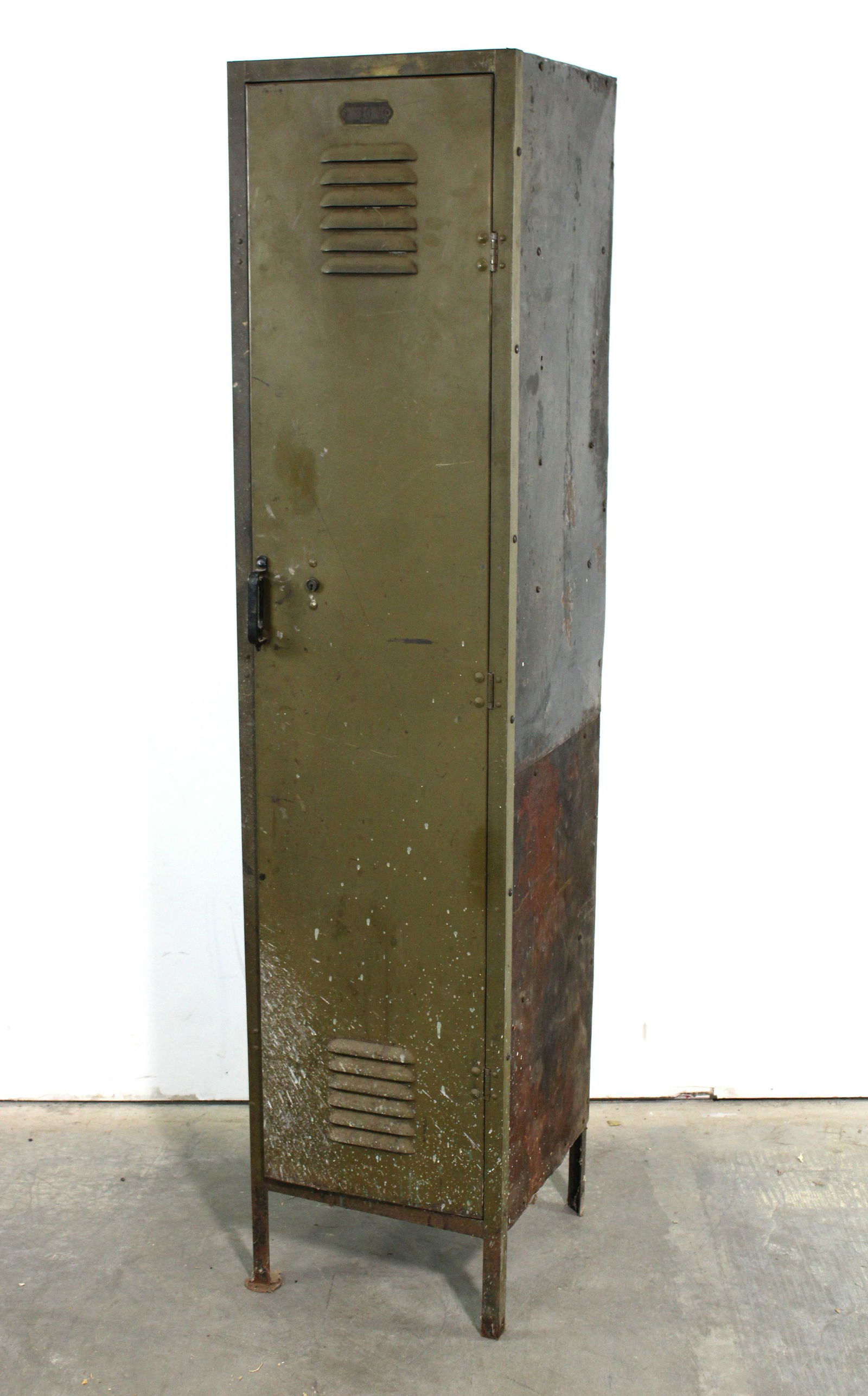 ARMY STYLE アイアンロッカー Antique Lockers Vintage Army Green Metal Locker