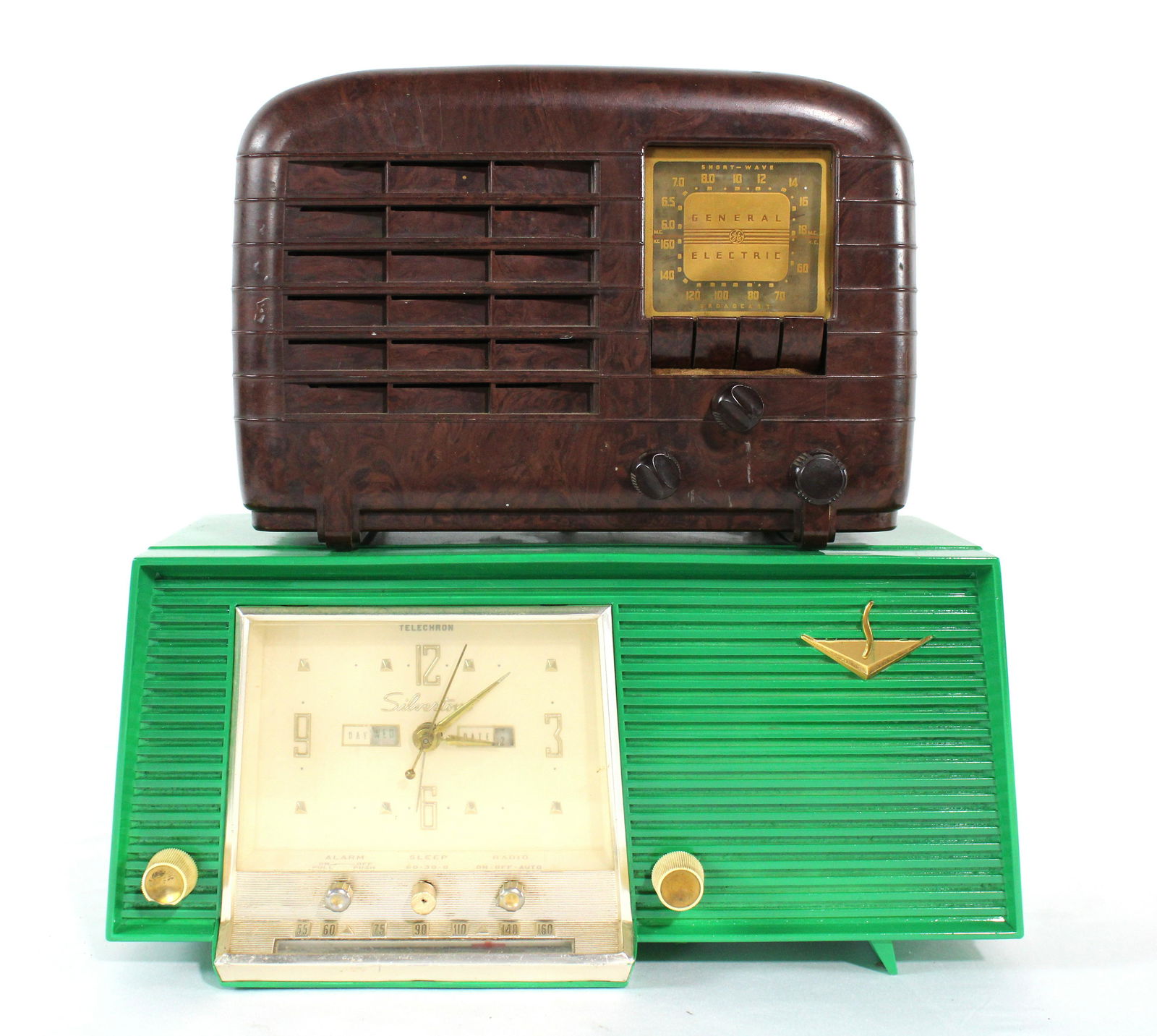 General Electric Radio and Silvertone Clock Radio (1 of 3)
