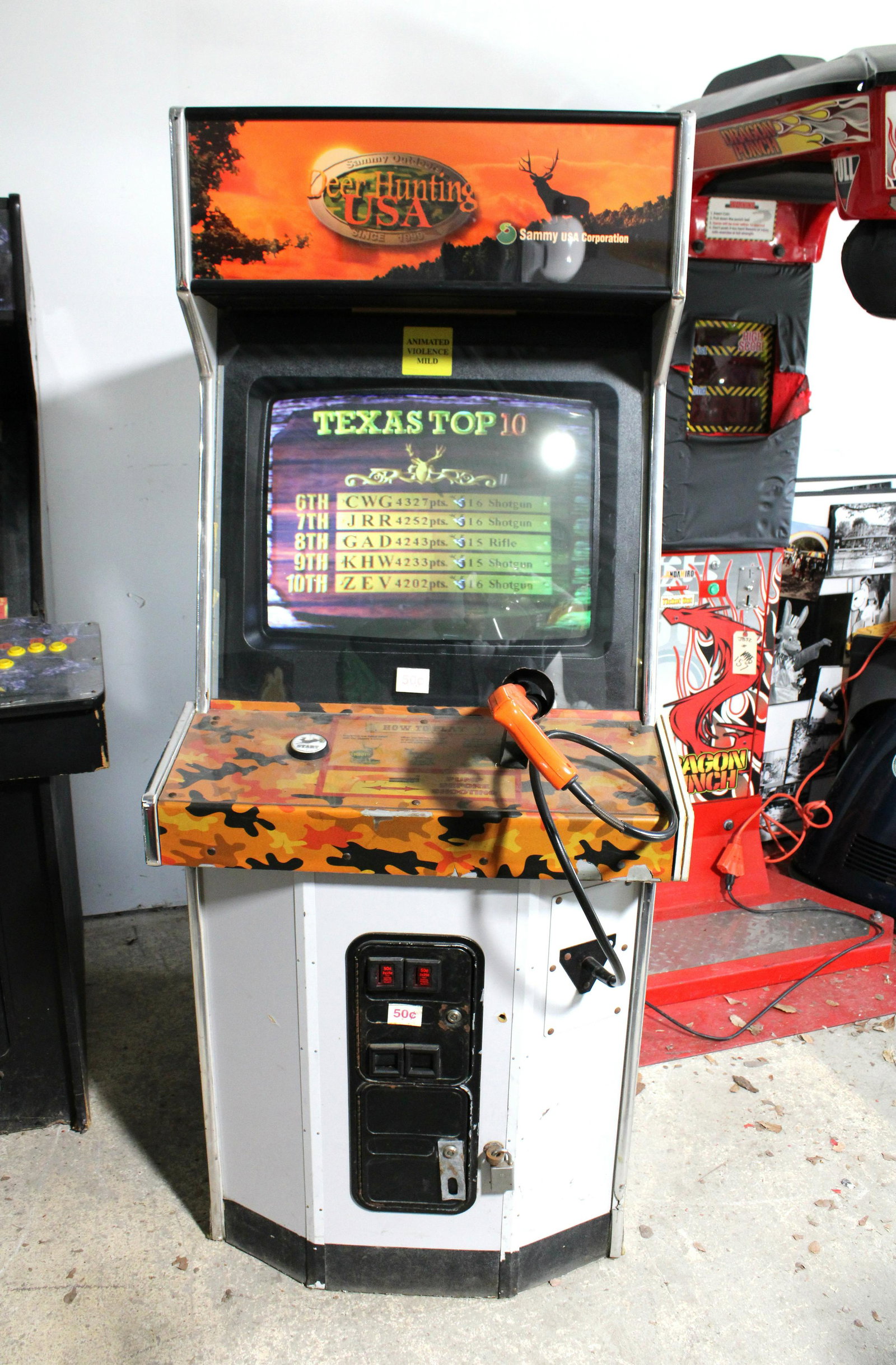 Deer Hunting USA Arcade Game: Deer Hunting USA Arcade Game. Working. This item requires third party shipping or pickup arrangements to be made.