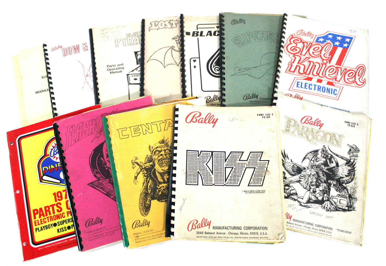 Bally Original Pinball Manuals incl. KISS and Centaur (1 of 1)