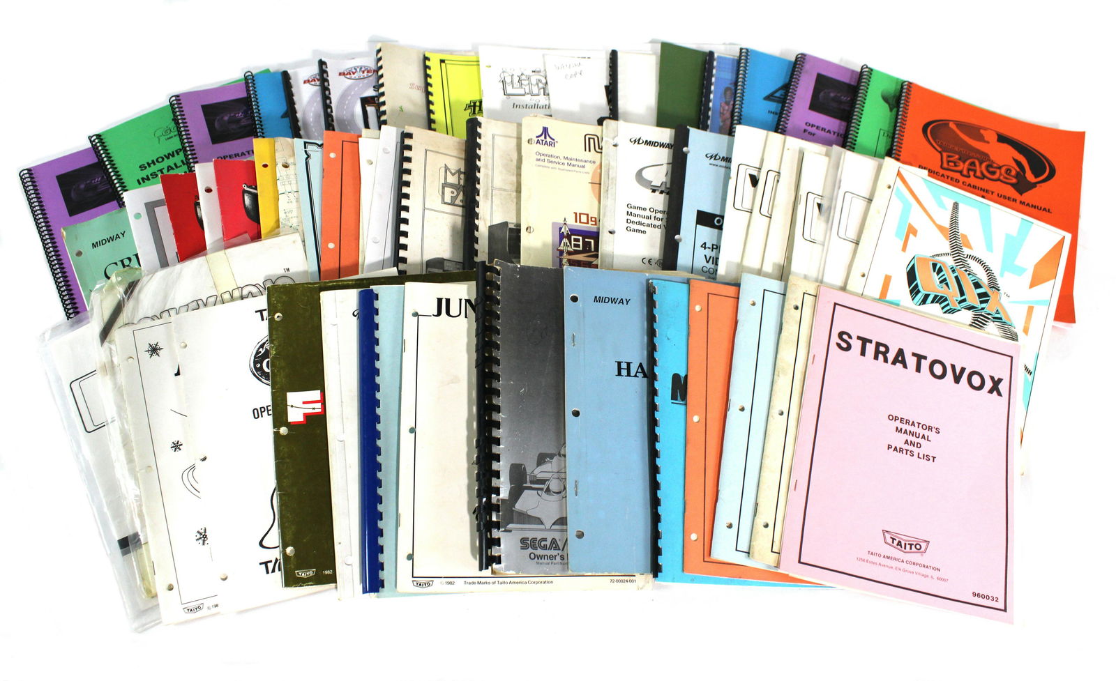 Assorted Arcade Game Manuals incl. Atari and Taito (1 of 1)