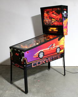 Bally Corvette Pinball Machine: Bally Corvette Pinball Machine. Working. Missing one part on playfield. This item requires third party shipping or pickup arrangements to be made. Dimensions: 75 x 29 x 54