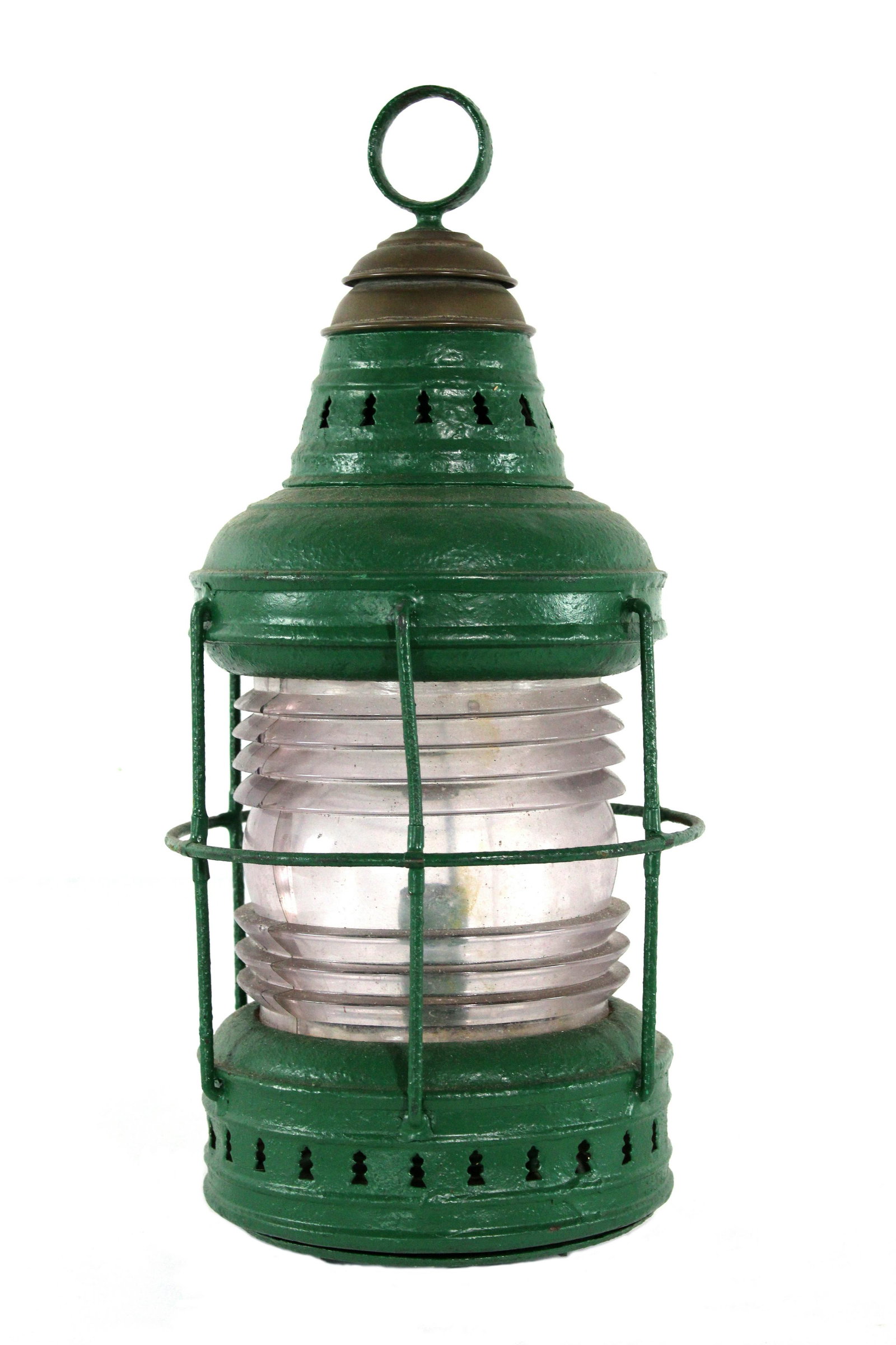 Antique Railroad or Ship Lantern: Antique Railroad or Ship Lantern. This item requires third party shipping or pickup arrangements to be made. Dimensions: 19 x 9 x 9